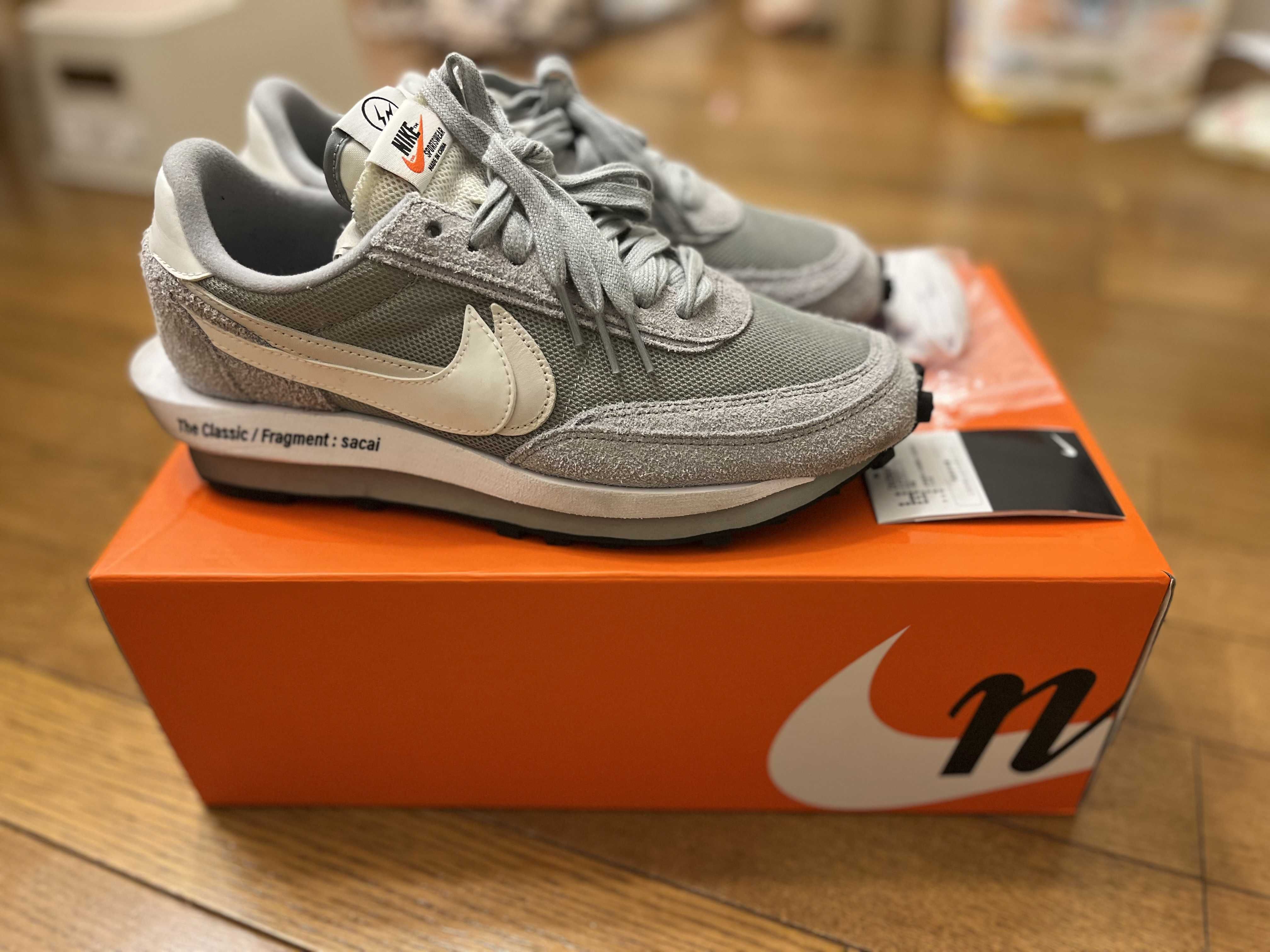 Fragment × sacai × Nike LD Waffle "Light Smoke Grey"