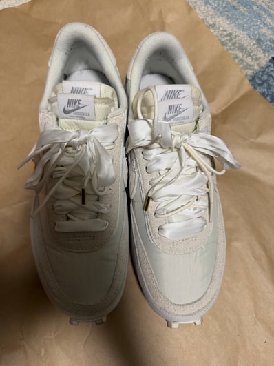 sacai × Nike LDV Waffle "Triple White"