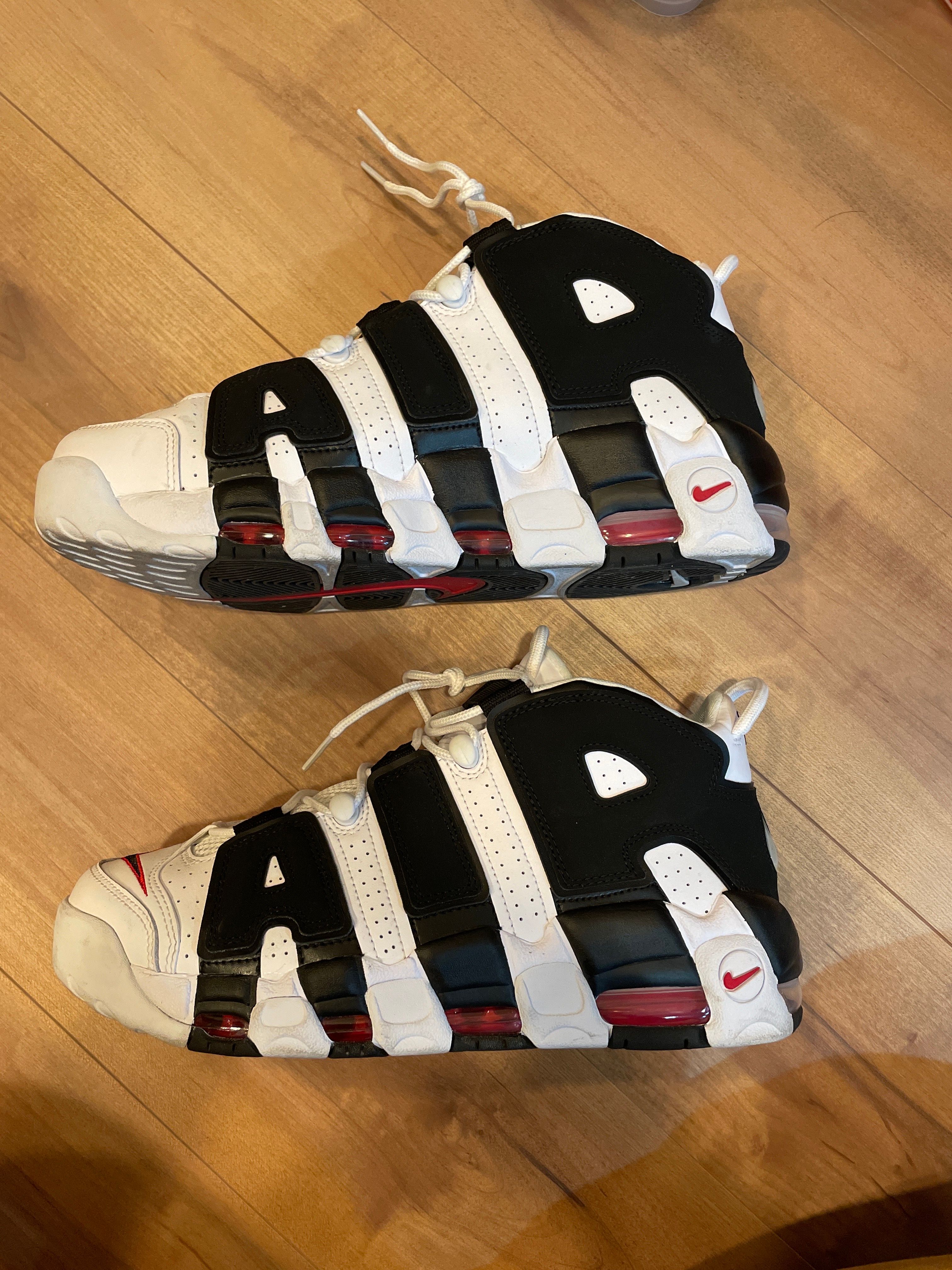 NIKE AIR MORE UPTEMPO "WHITE/BLACK/UNIVERSITY RED"(2020)