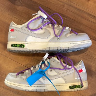 Off-White × Nike Dunk Low "Sail/Neutral Gray"