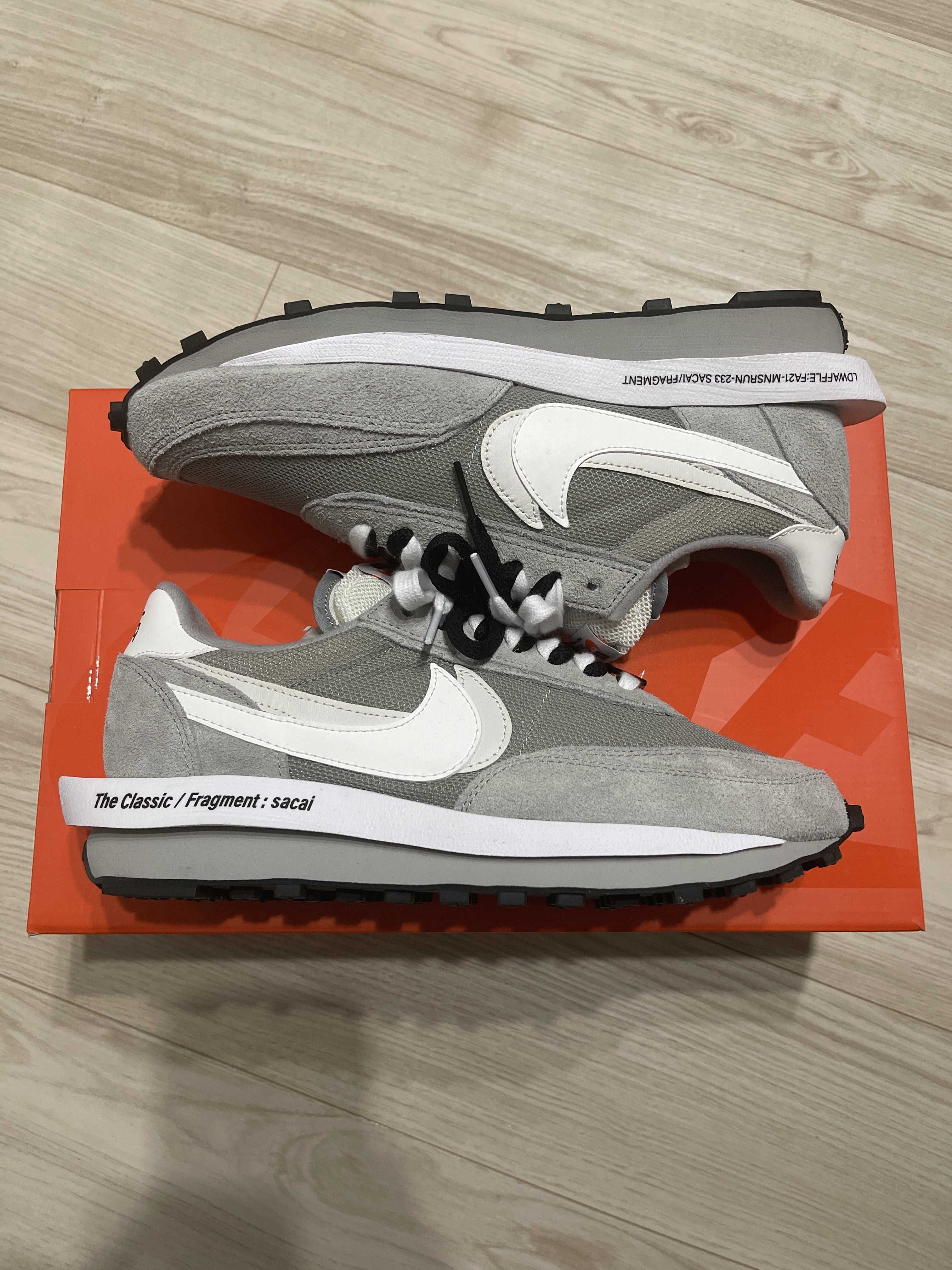 Fragment × sacai × Nike LD Waffle "Light Smoke Grey"