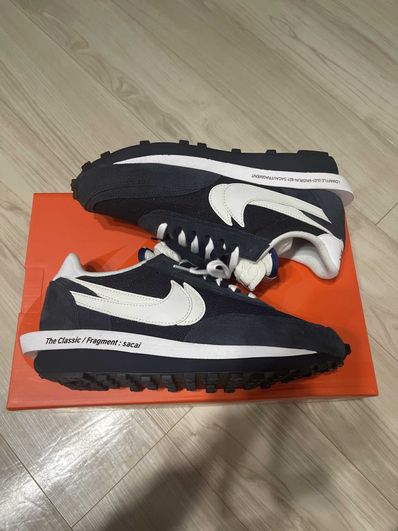 Fragment × sacai × Nike LD Waffle "Blackended Blue"