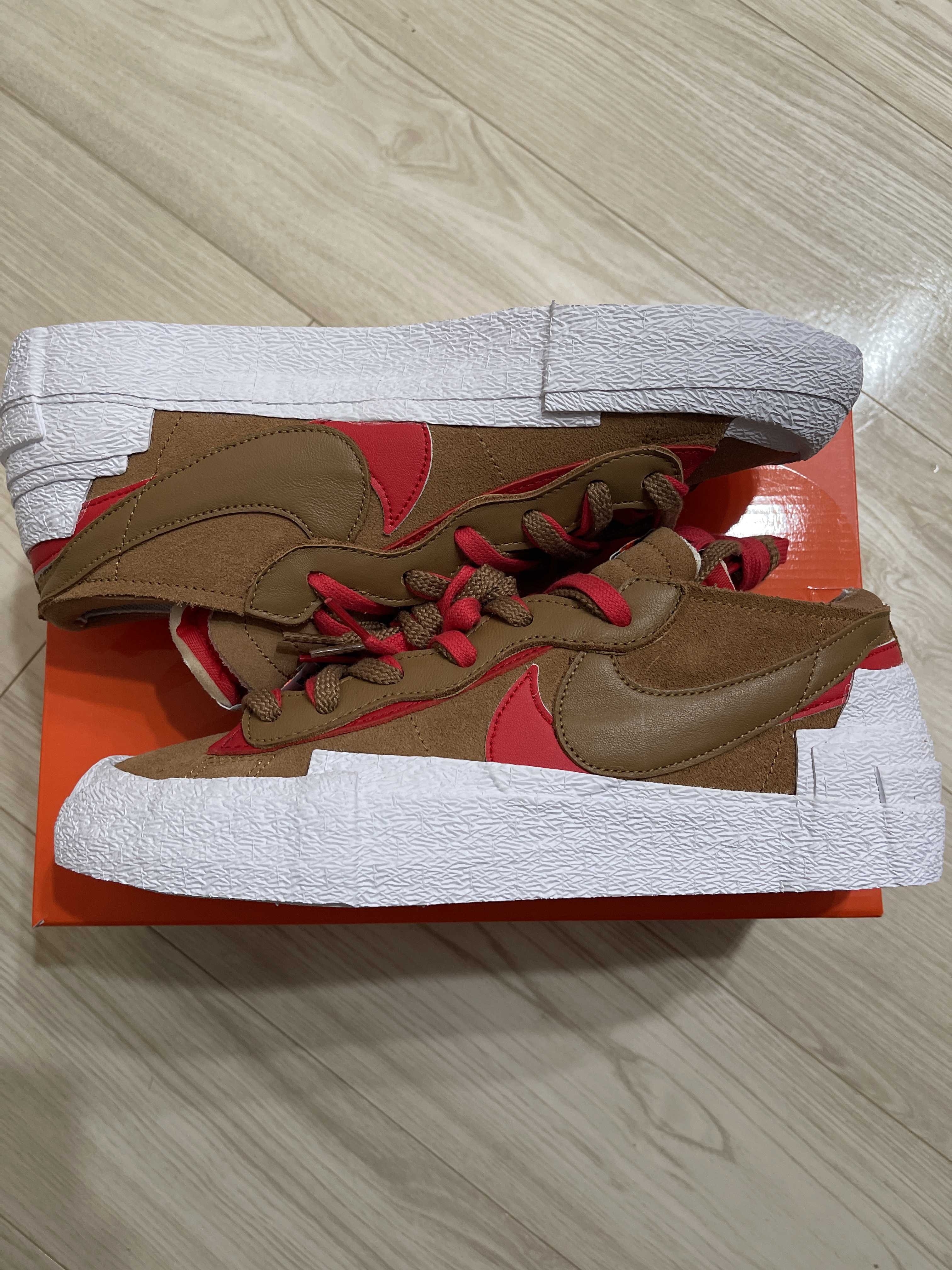 SACAI × NIKE BLAZER LOW "BRITISH TAN"