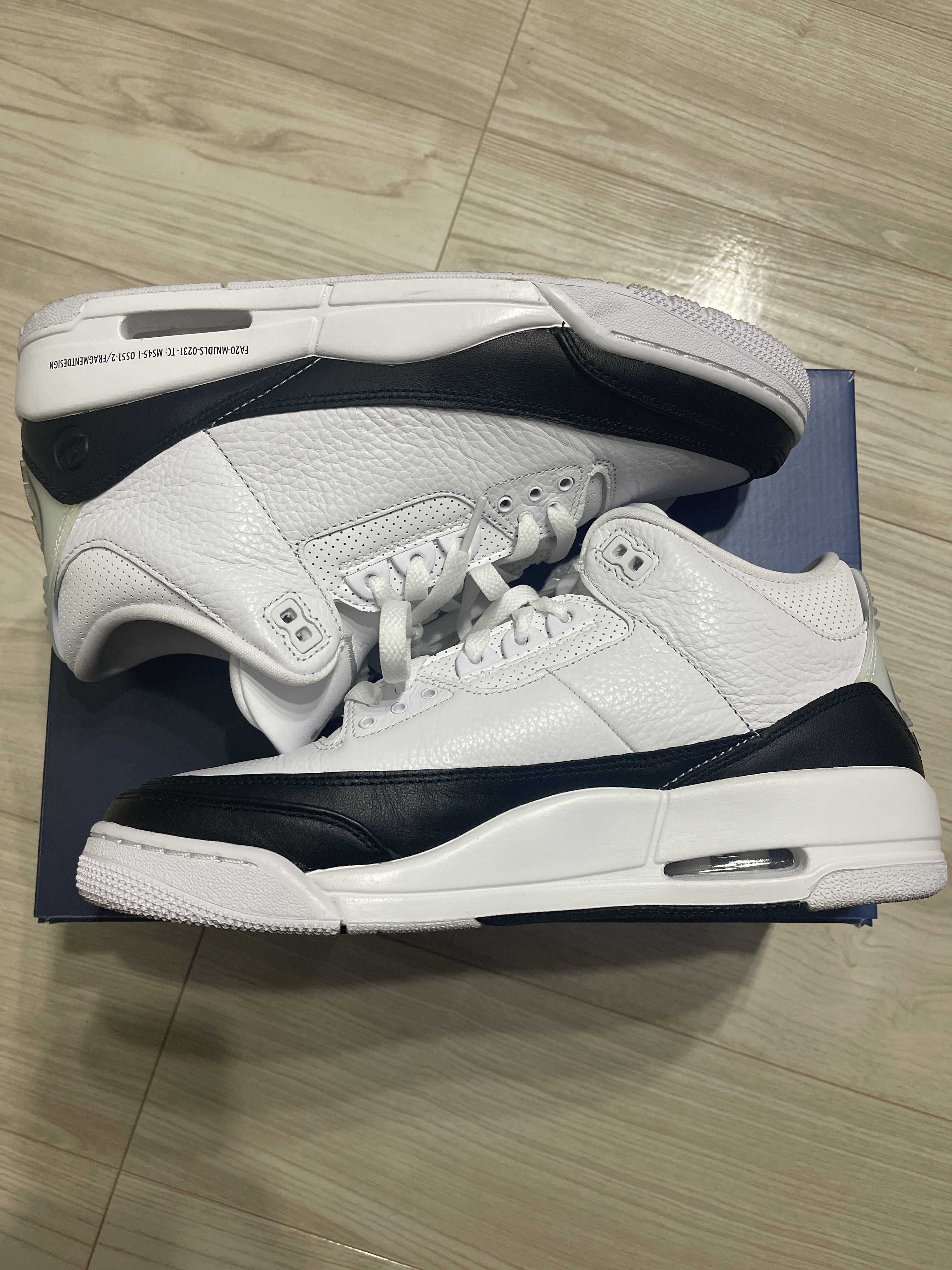 Fragment × Nike Air Jordan 3 "White/Black"