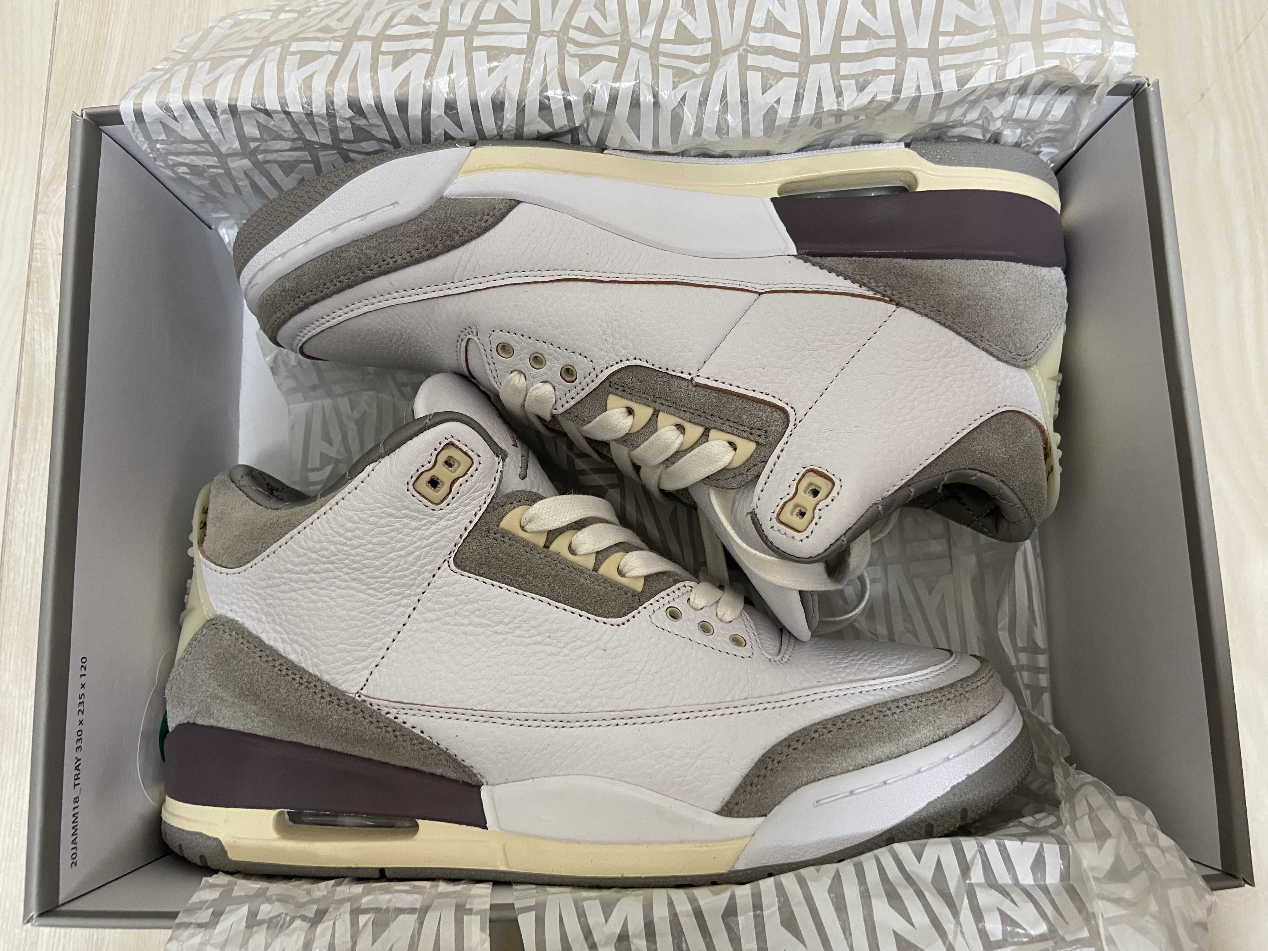 A Ma Maniere × Nike Women's Air Jordan 3 Retro SP "White/Medium Grey Violet Ore"