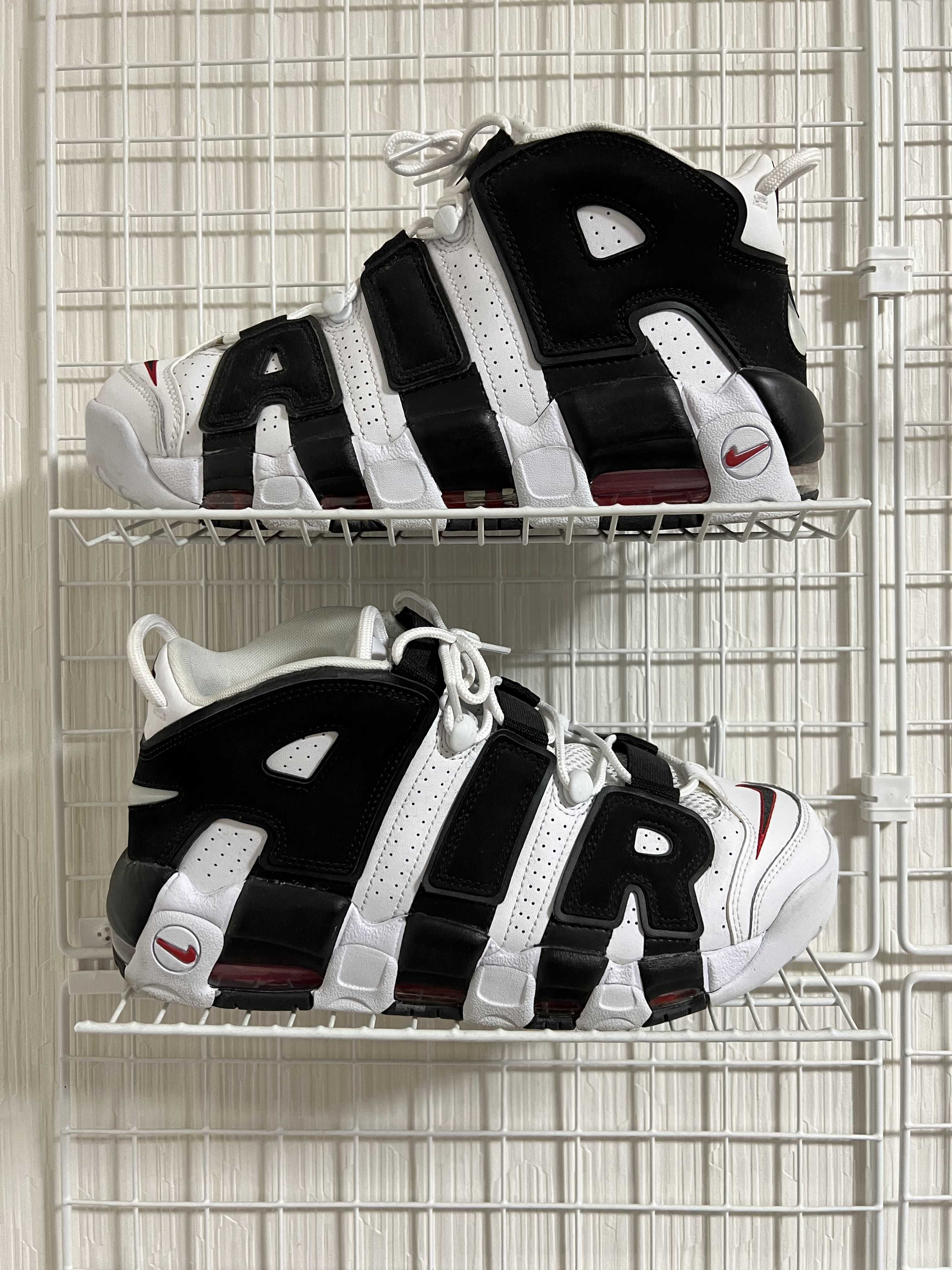 NIKE AIR MORE UPTEMPO "WHITE/BLACK/UNIVERSITY RED"(2020)