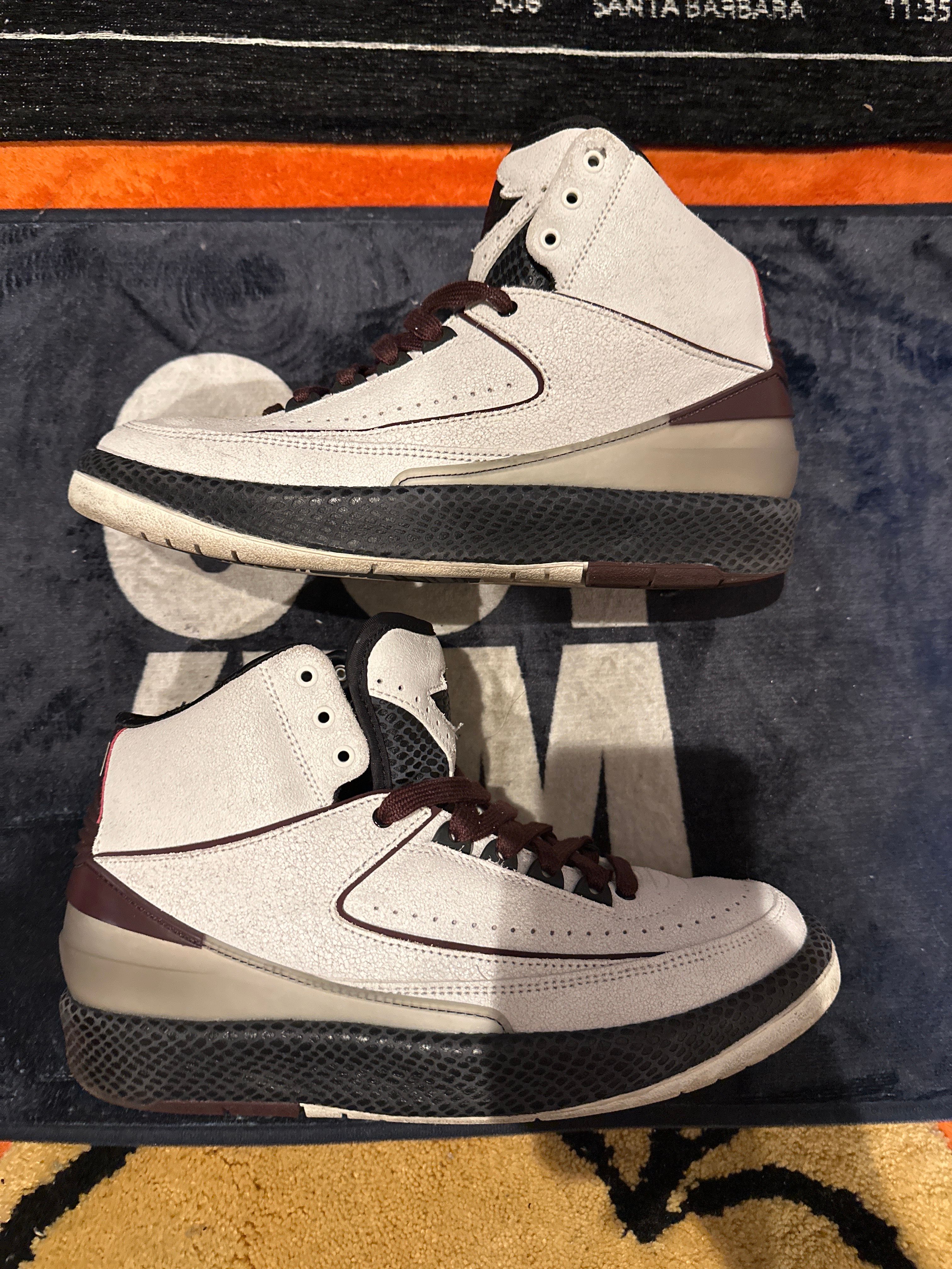 A Ma Maniere × Nike Air Jordan 2 "Airness/Sail and Burgundy"
