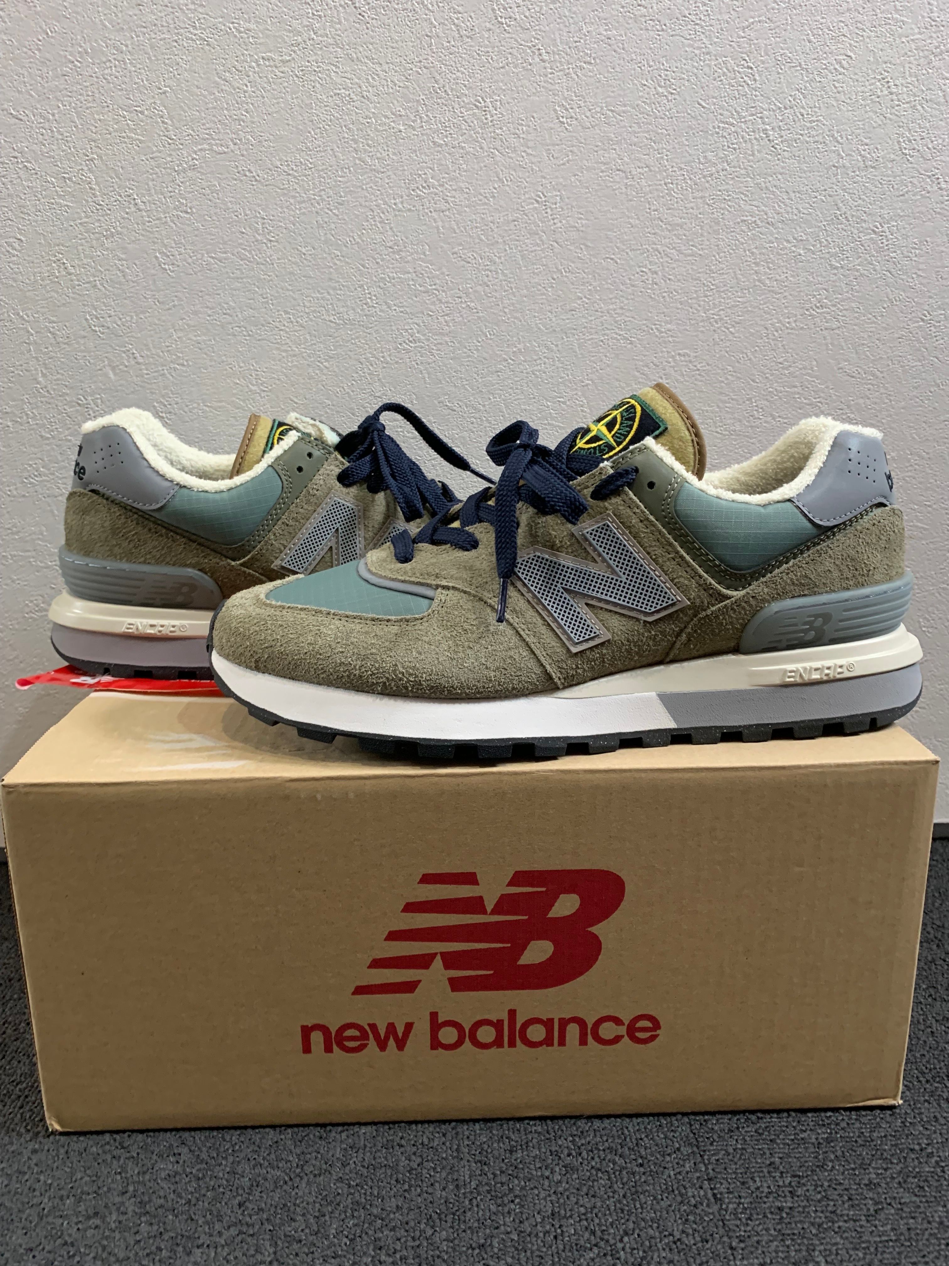 Stone Island × New Balance 574 Legacy "Green"