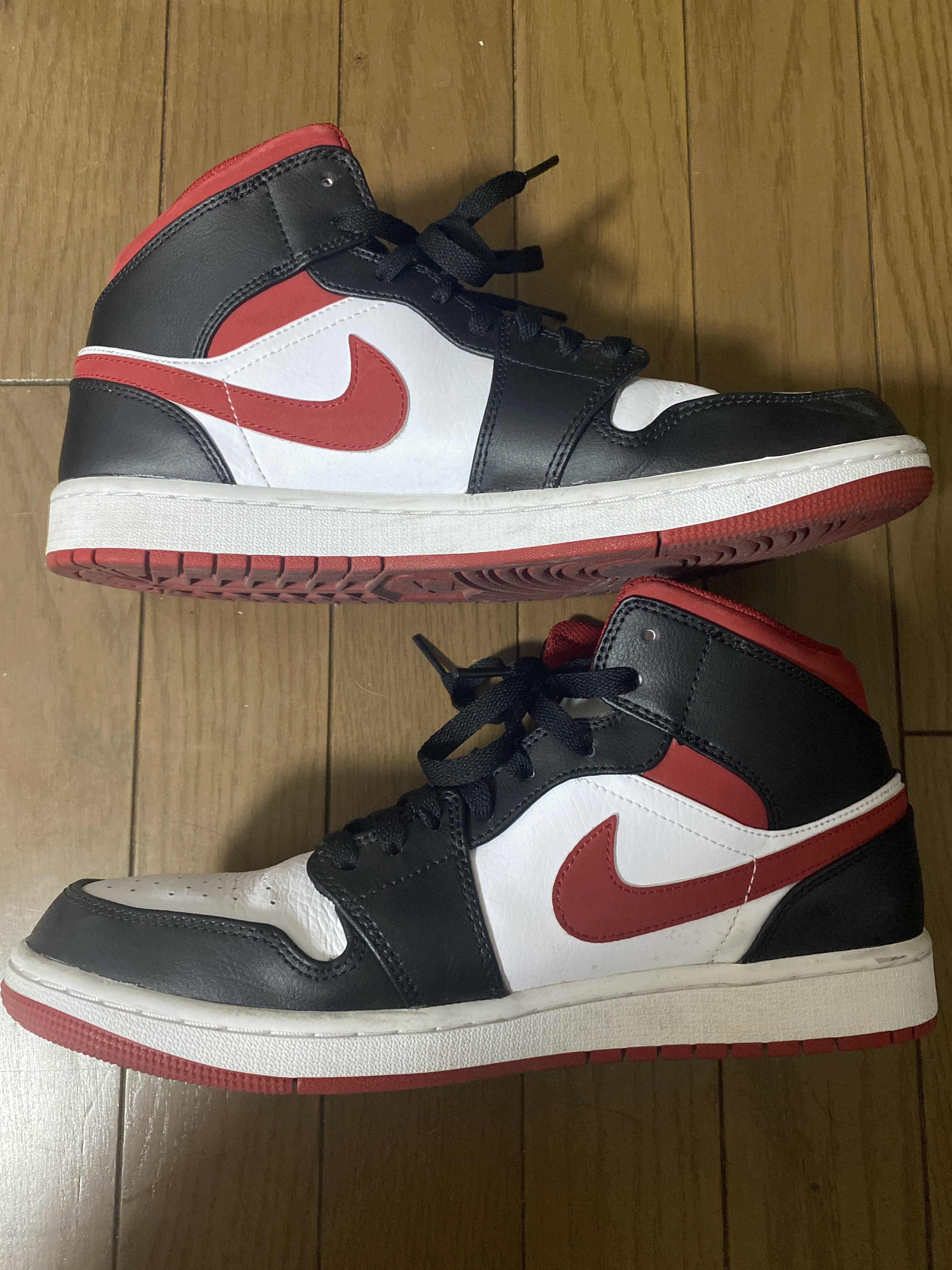 Nike Air Jordan 1 Mid "White/Gym Red Black"