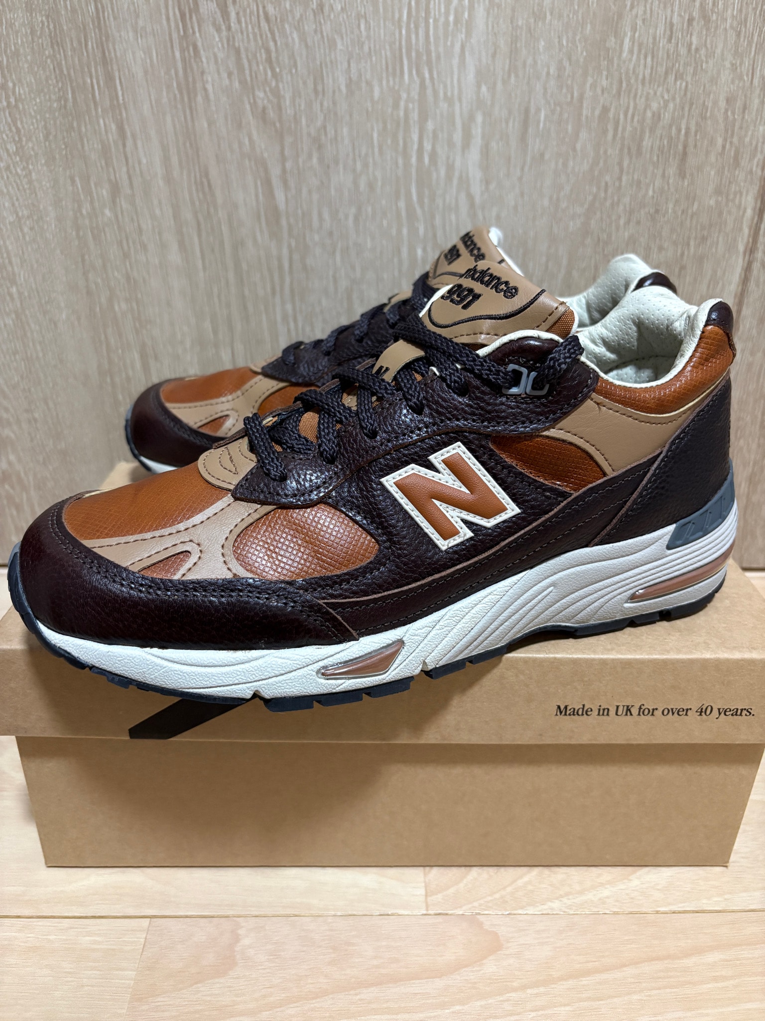 New Balance 991 Made in UK "Chocolate Plum/Caramel Cafe"