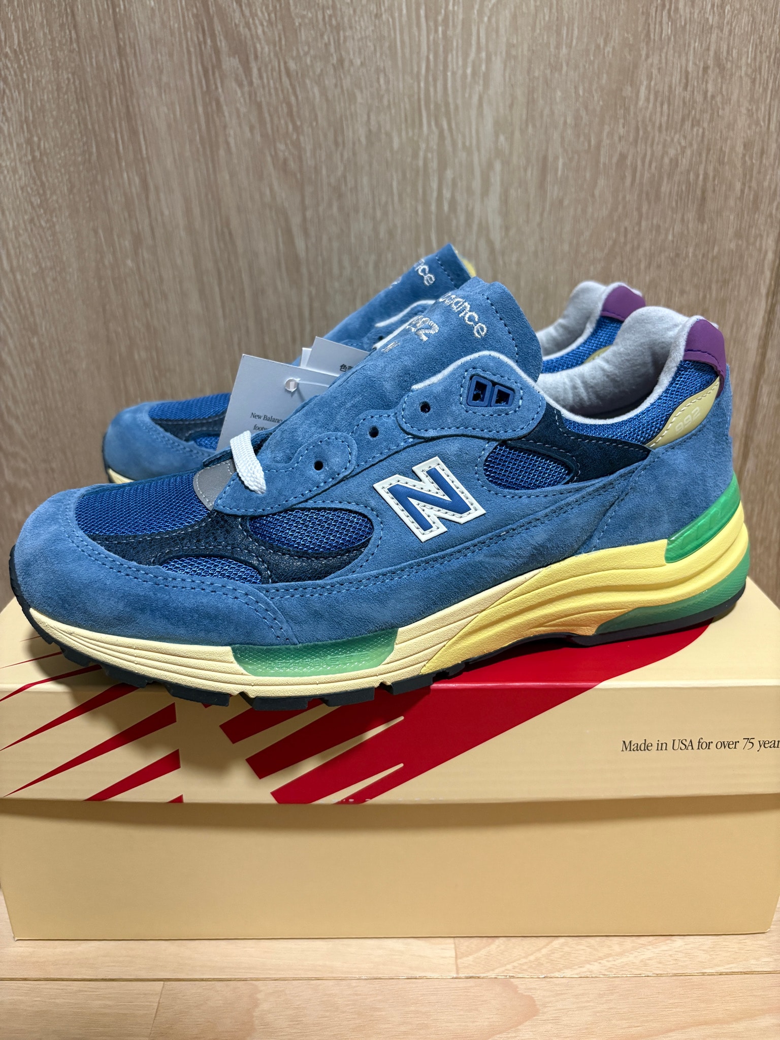 New Balance 992 "Sea Stone/Green Apple"