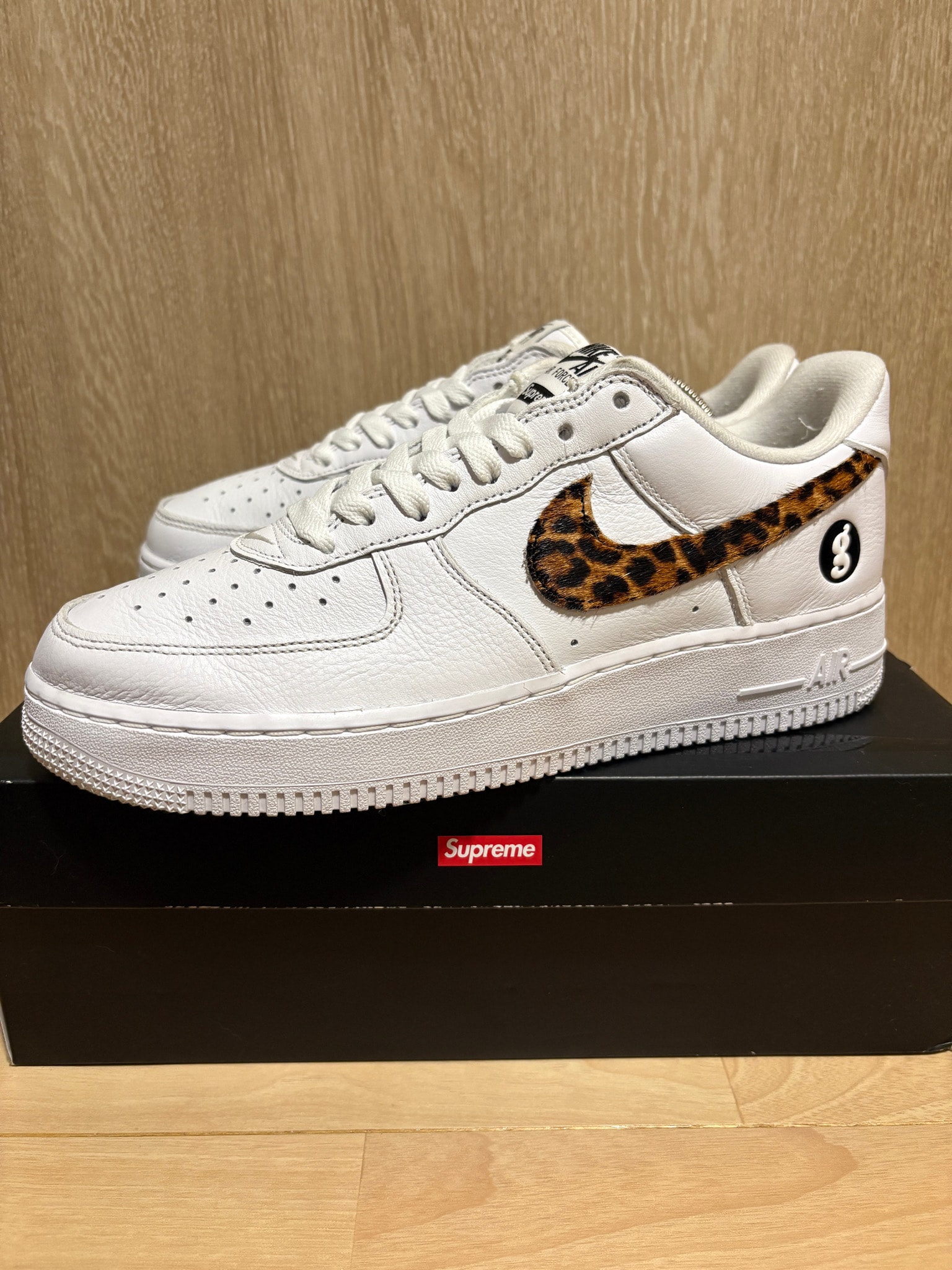 GOODENOUGH × Supreme × Nike Air Force 1 Low "White/Leopard" (25SS Week15)