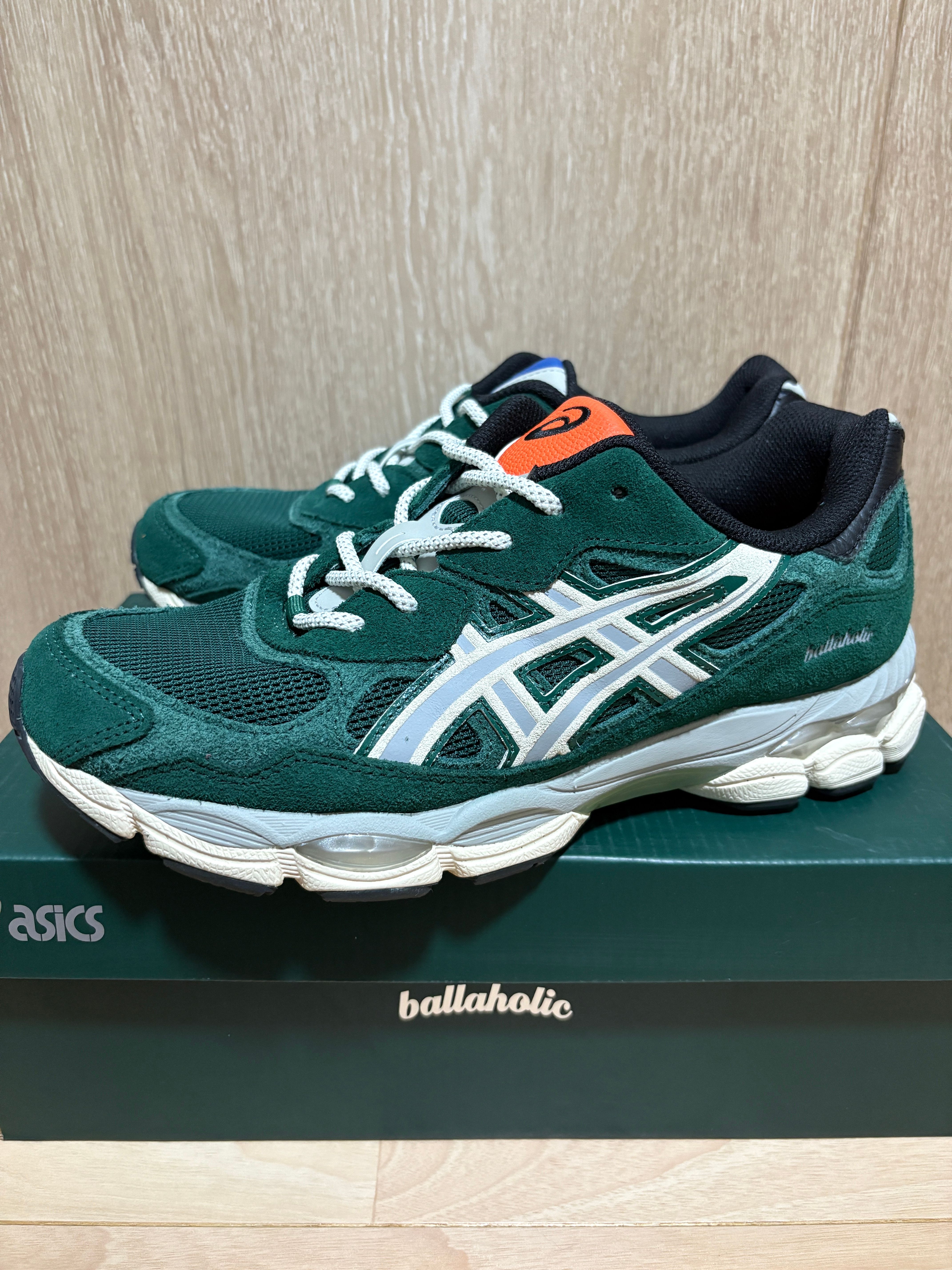 ballaholic × Asics Gel-NYC "Jewel Green/Ivory"