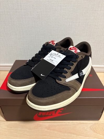 Travis Scott × Nike Air Jordan 1 Low OG SP-T "Black/Dark Mocha"
