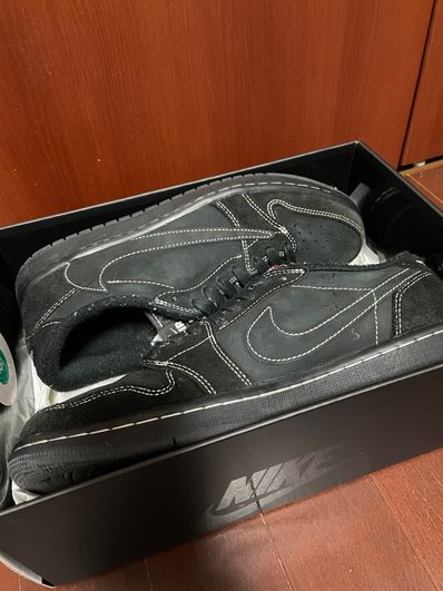 Travis Scott × Nike Air Jordan 1 Low OG SP "Black Phantom"