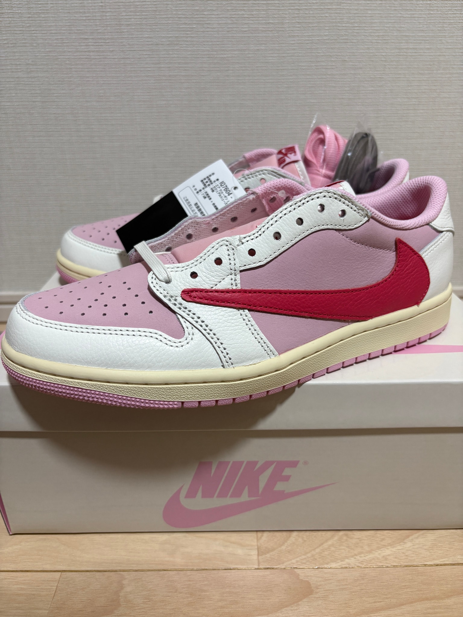 Travis Scott × Nike Air Jordan 1 Retro Low OG "Sail/Tropical Pink"