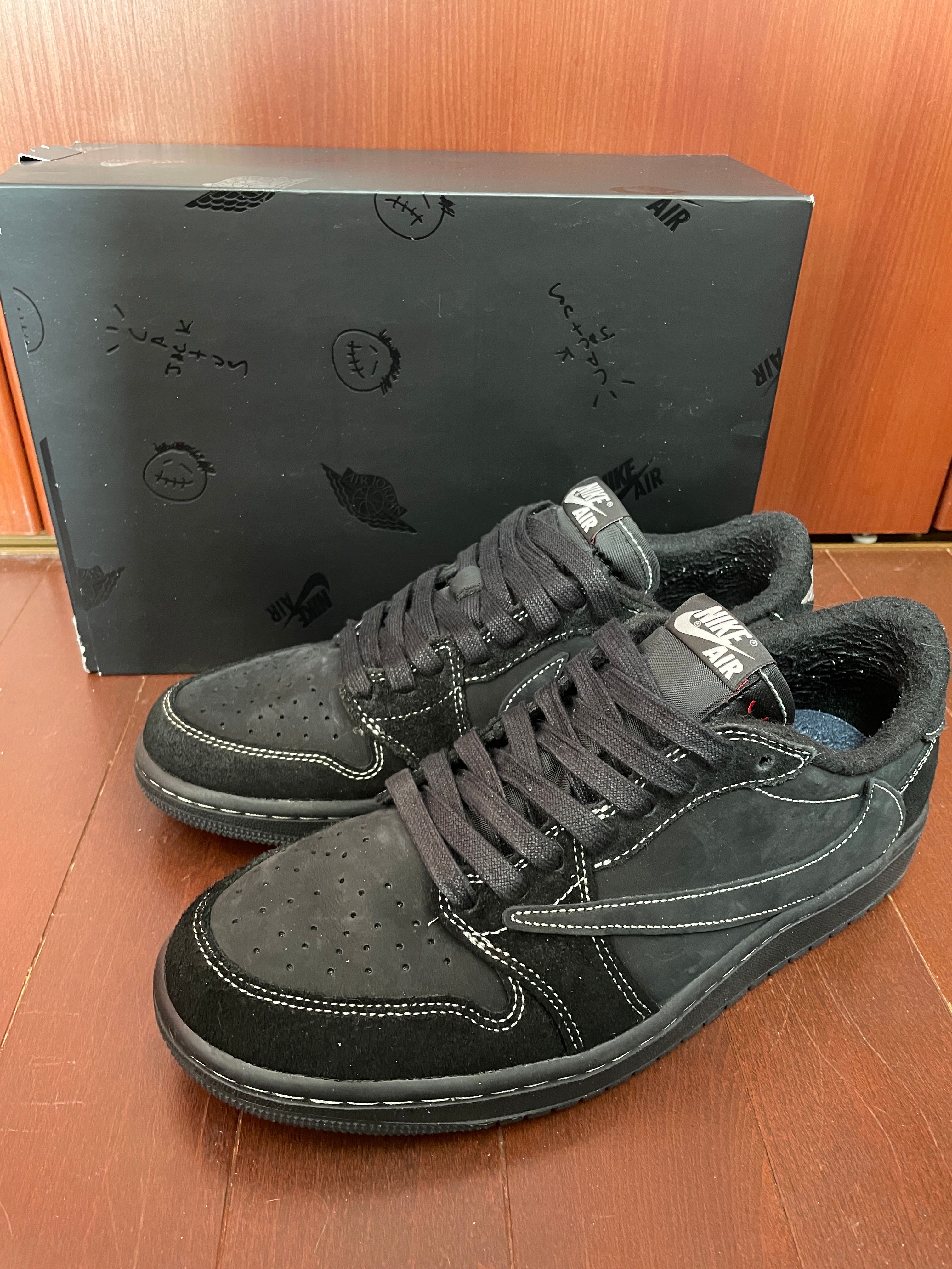 Travis Scott × Nike Air Jordan 1 Low OG SP "Black Phantom"