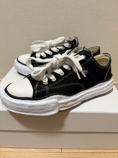 Maison MIHARA YASUHIRO PETERSON OG Sole Canvas Low-top Sneaker "Black" (A01FW702)