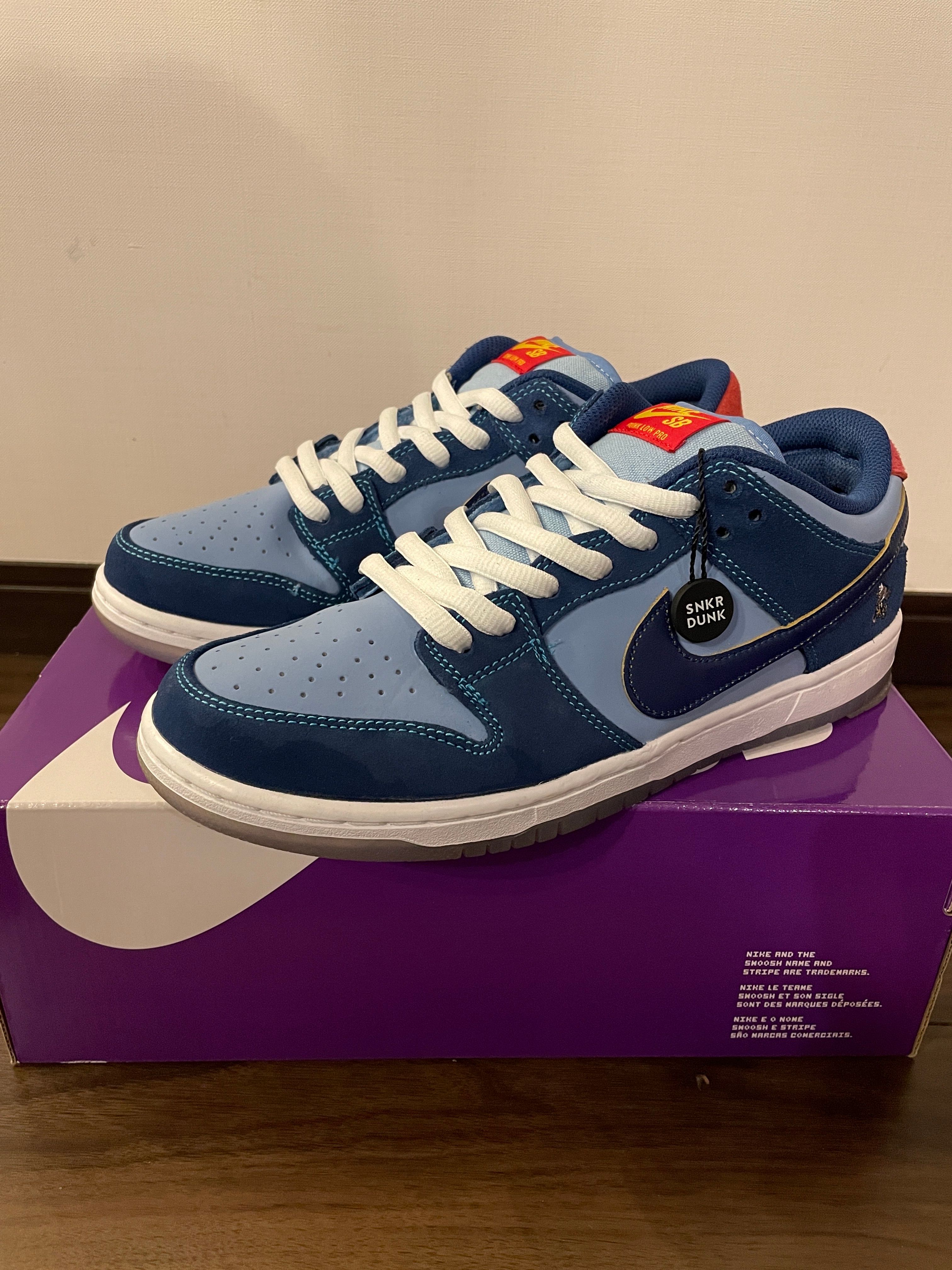 Why So Sad? × Nike SB Dunk Low "Coastal Blue/Speed Yellow-University Red"