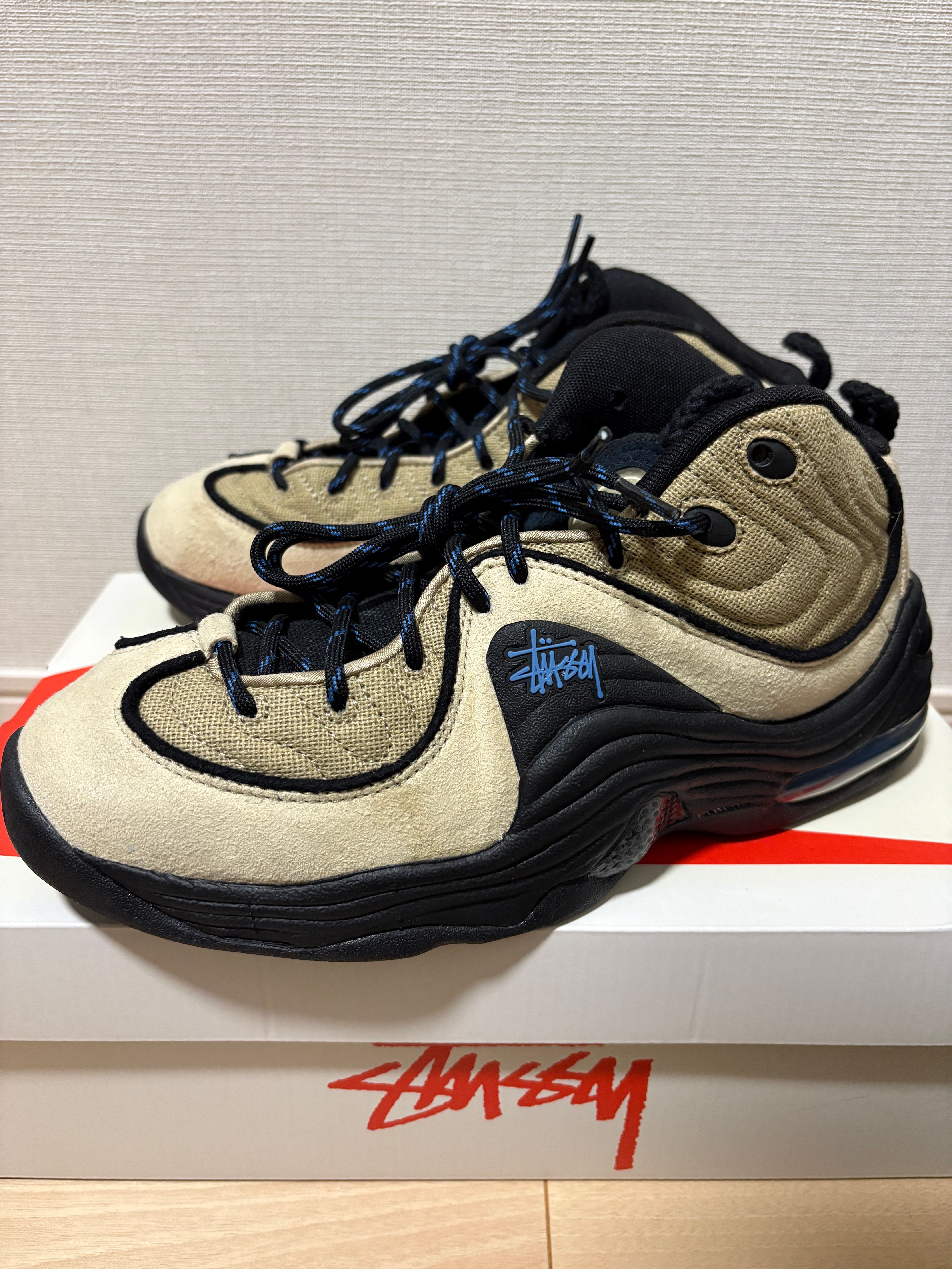 Stussy × Nike Air Penny 2 "Rattan and Limestone"