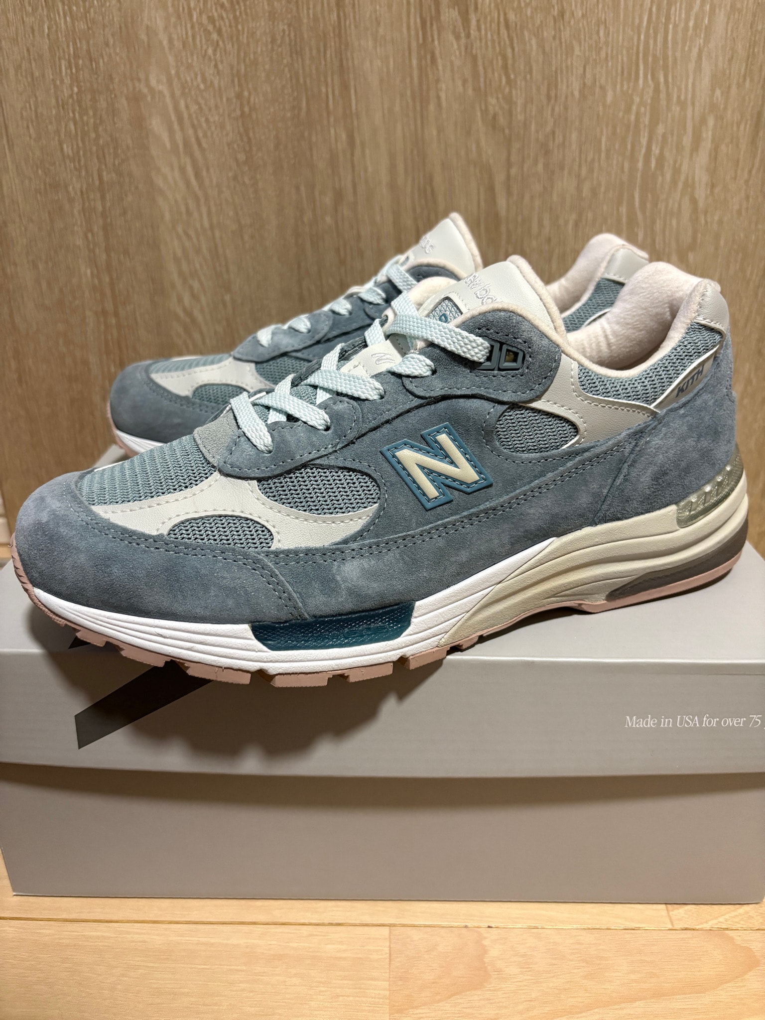 KITH × New Balance 992 "Aegean Blue/Shadow Gray"