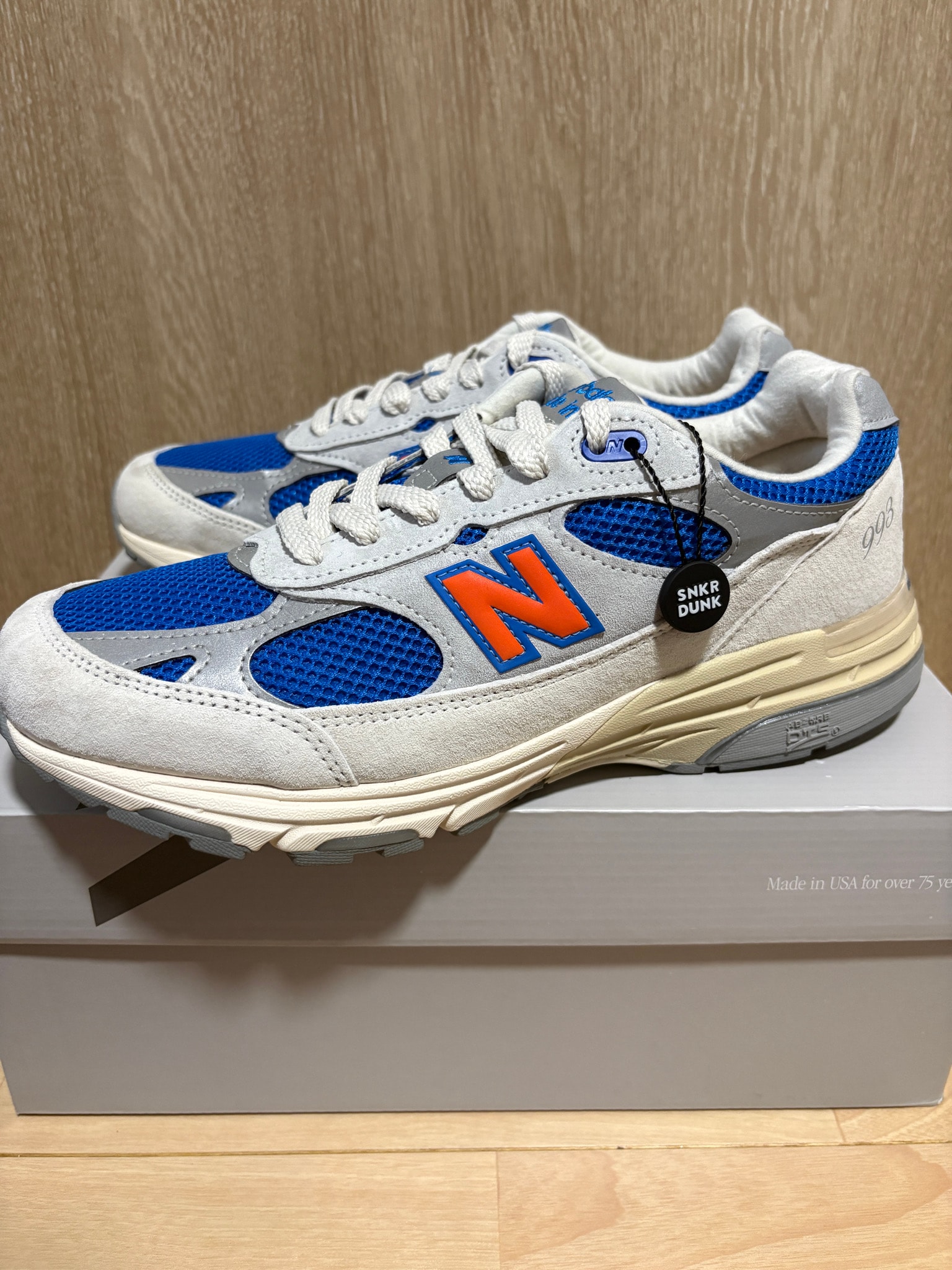 KITH × New Balance 993 Madison Square Garden "Ancient Scroll/Grey Matter"