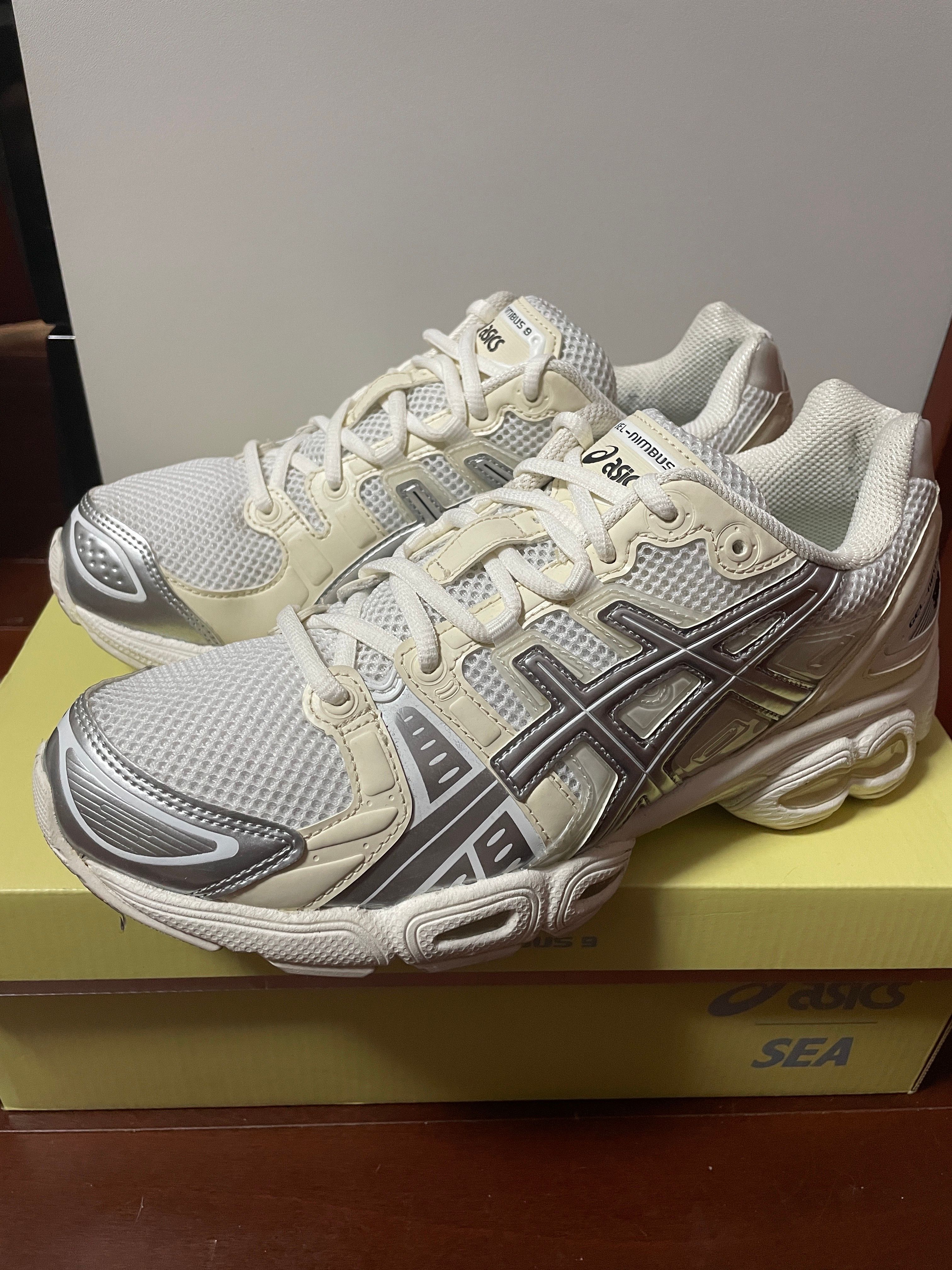 WIND AND SEA × Asics Gel-Nimbus 9 "White/Pure Silver"