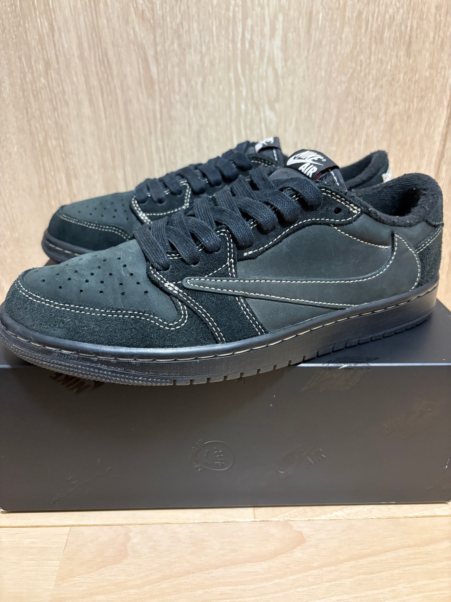 Travis Scott × Nike Air Jordan 1 Low OG SP "Black Phantom"