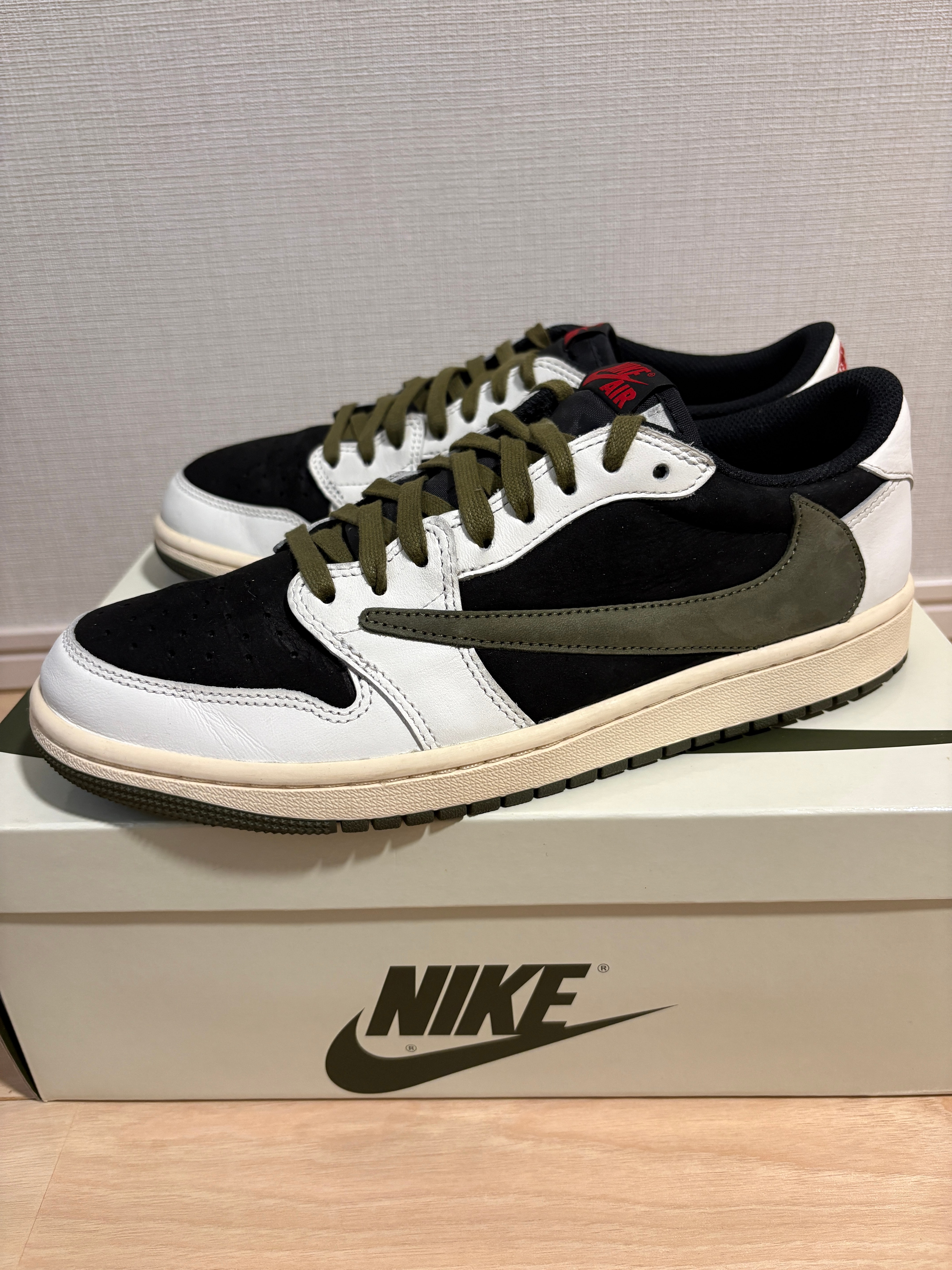Travis Scott × Nike Women's Air Jordan 1 Low OG "Medium Olive"