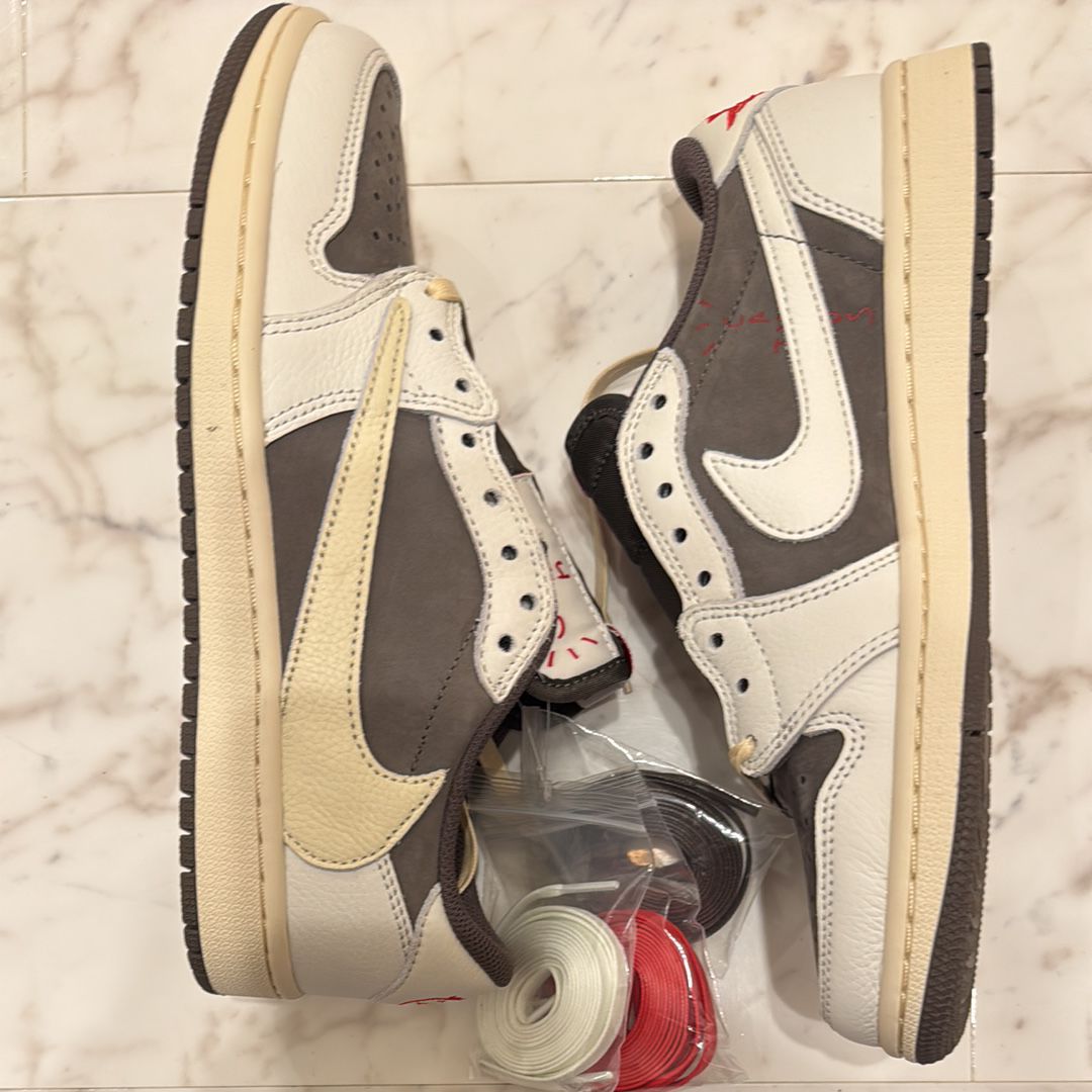 Travis Scott × Nike Air Jordan 1 Low OG SP "Reverse Mocha/Sail and Ridgerock"