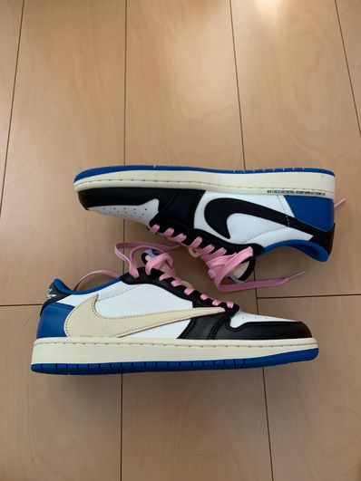 Travis Scott × fragment design × Nike Air Jordan 1 Low OG SP "Military Blue"