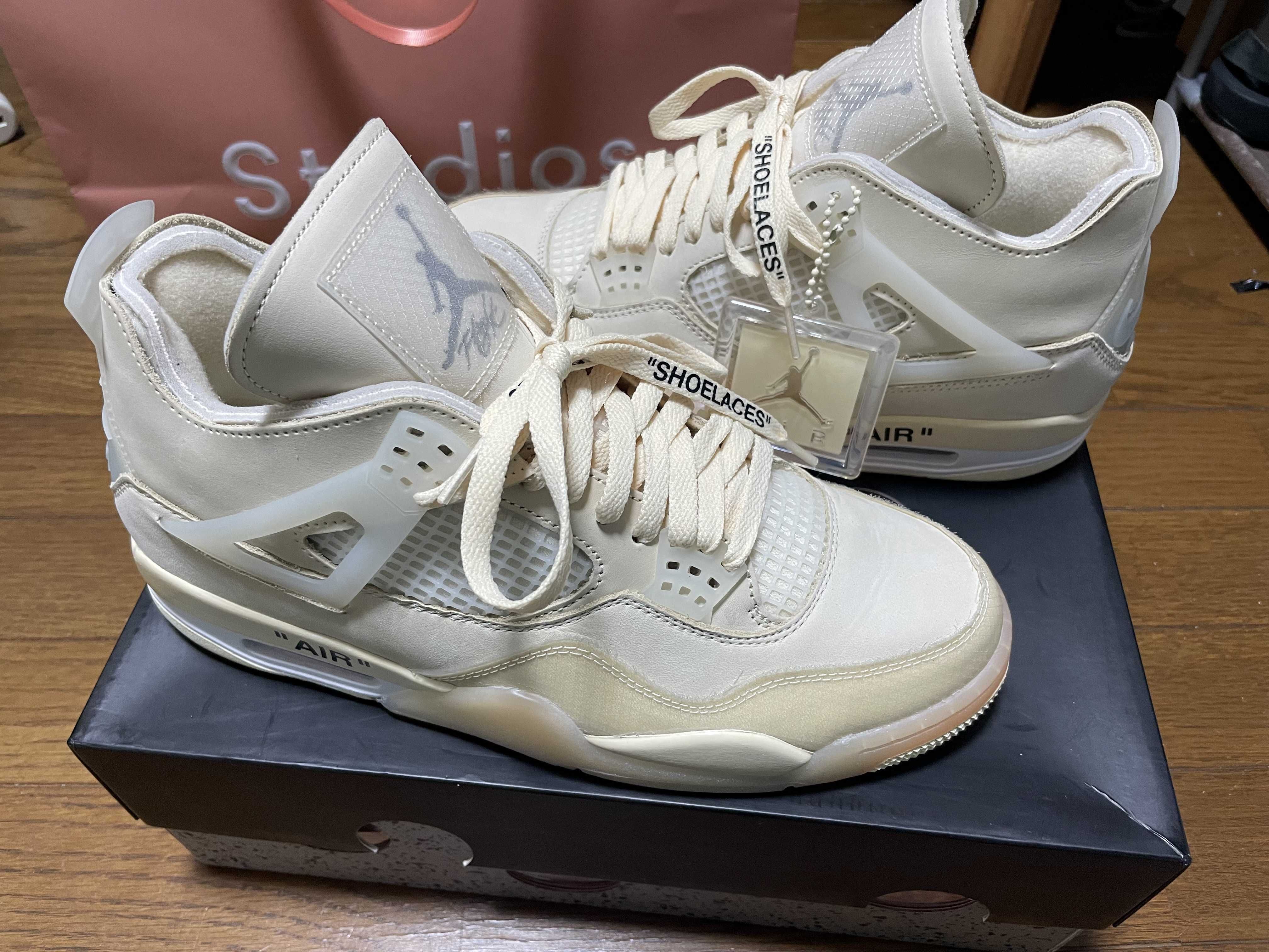 Off-White × Nike Women's Air Jordan 4 SP "Sail"