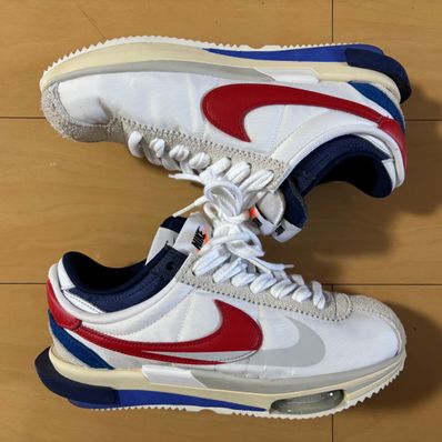 sacai × Nike Zoom Cortez "White and University Red"