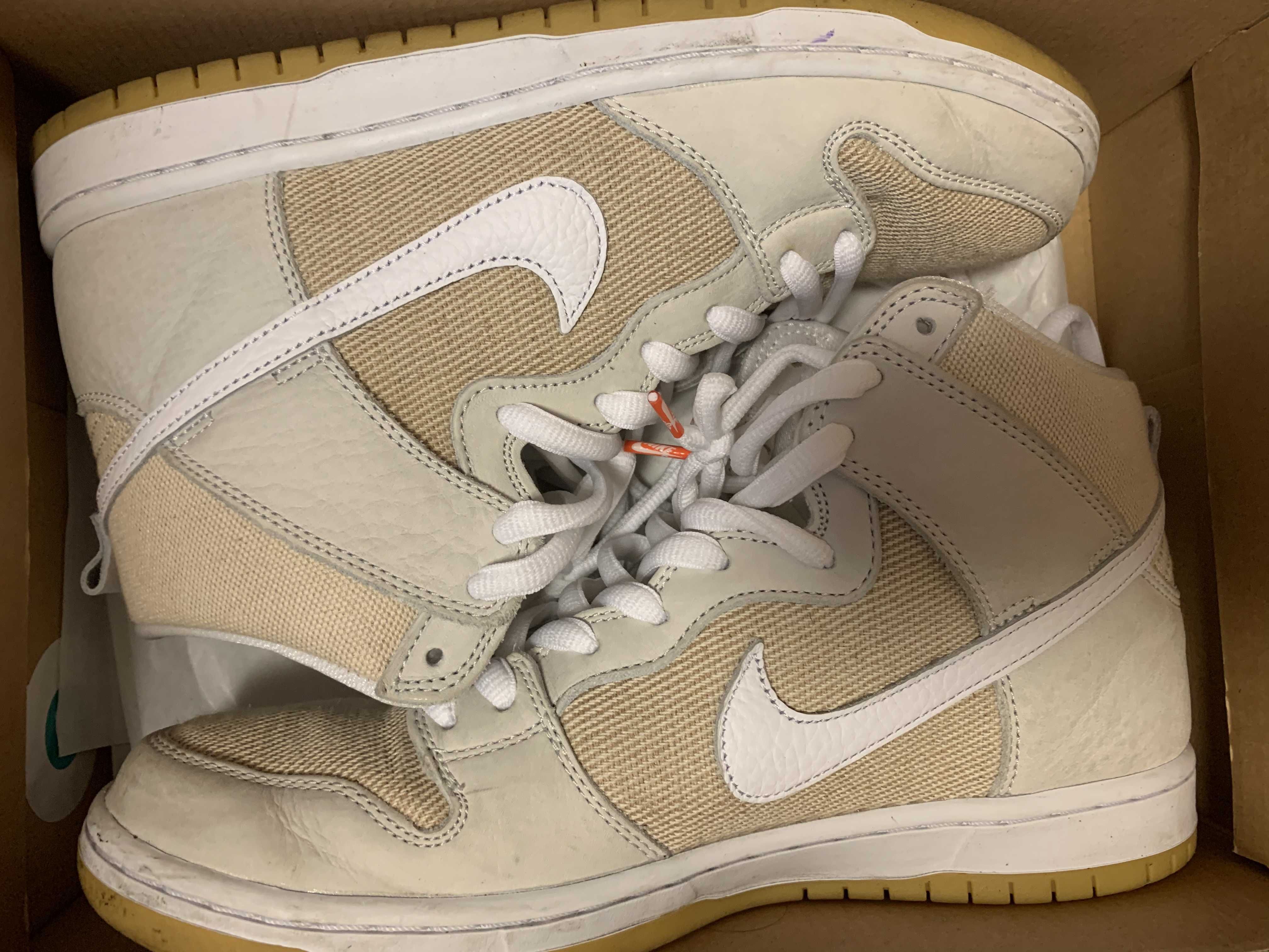 Nike SB Dunk High Pro ISO "Orange Label Unbleached Natural"