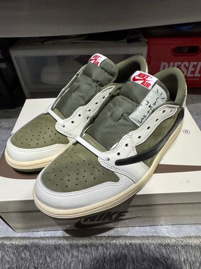 Travis Scott × Nike Air Jordan 1 Low OG SP "Reverse Olive"