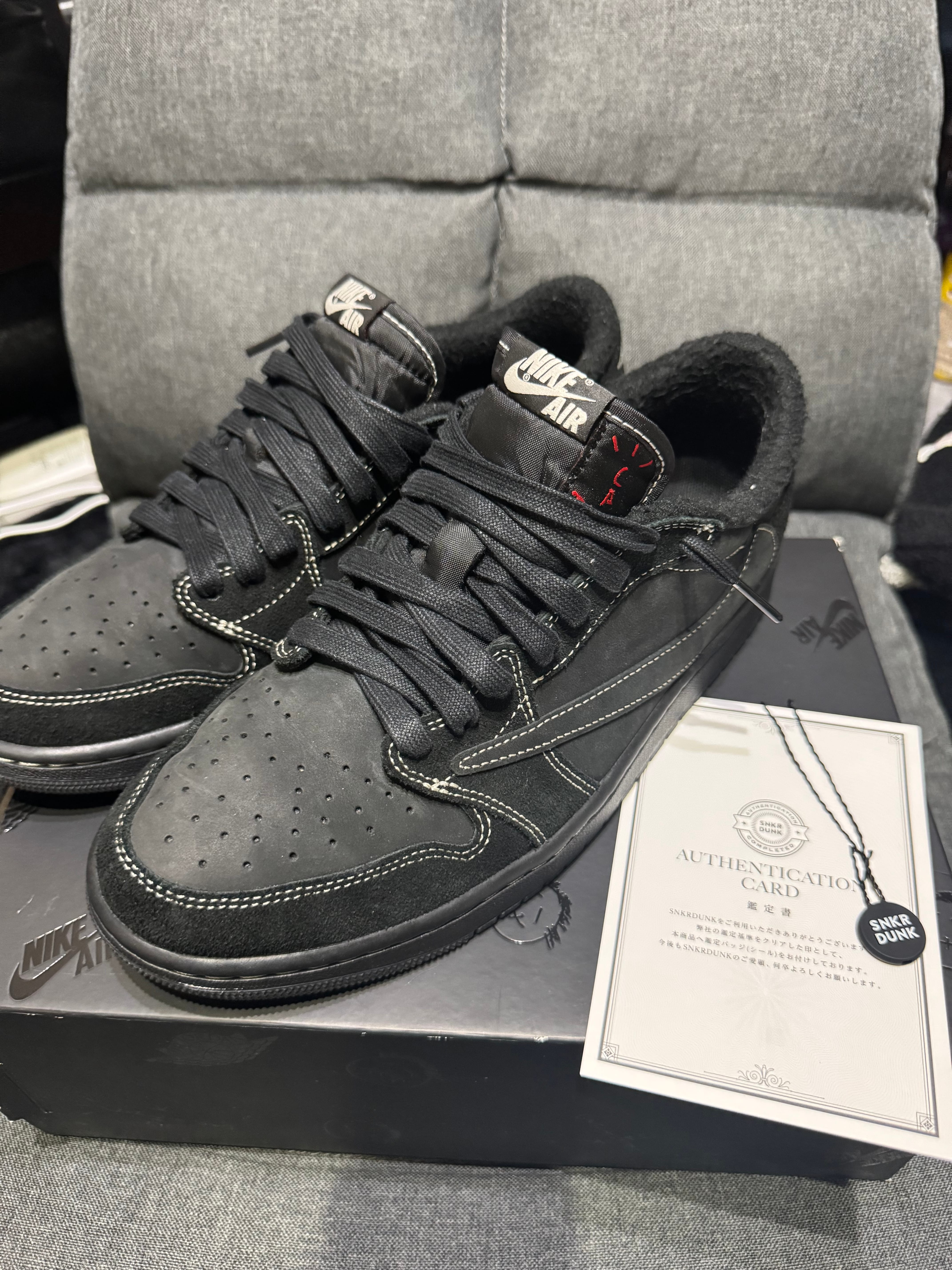 Travis Scott × Nike Air Jordan 1 Low OG SP "Black Phantom"