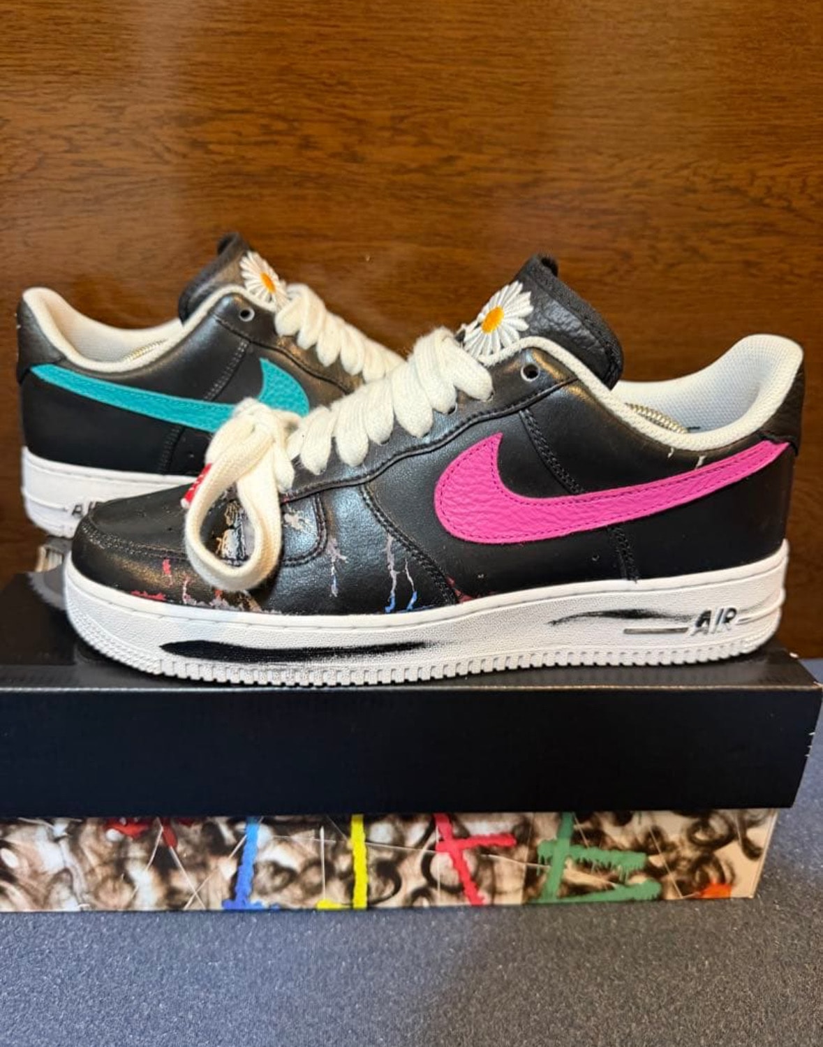PEACEMINUSONE × Nike Air Force 1 Low '07 Para-Noise 3.0 "Black and Multi-Color" / G-DRAGON