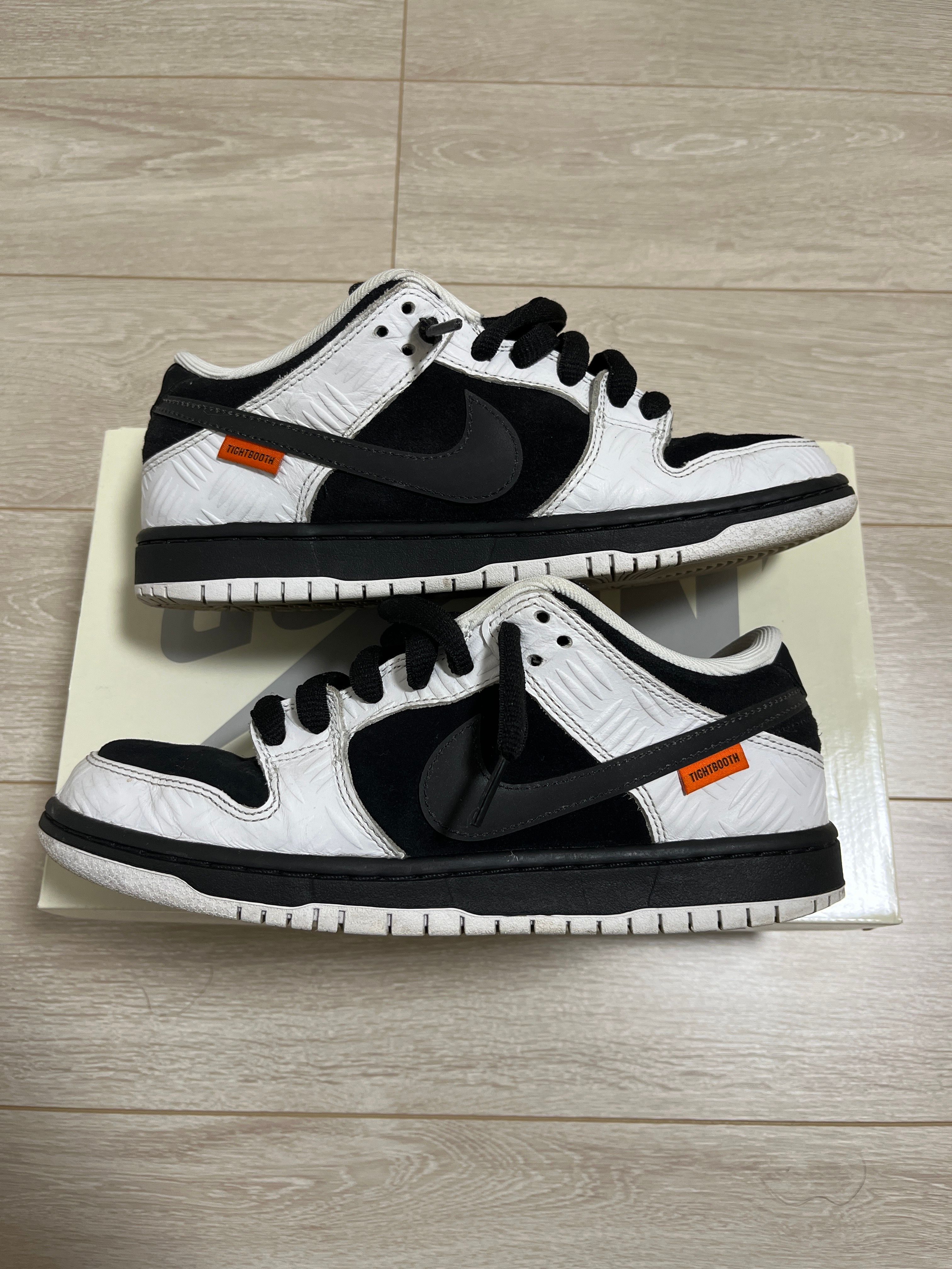 TIGHTBOOTH × Nike SB Dunk Low Pro QS "Black and White"