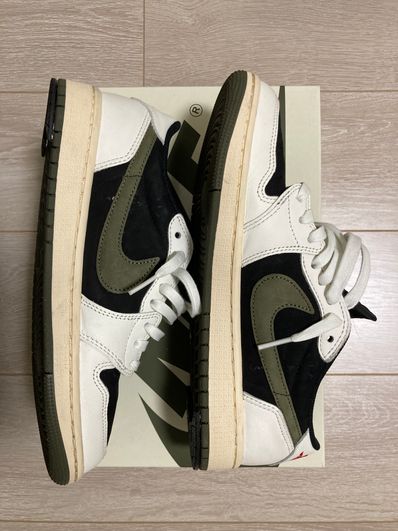 Travis Scott × Nike Women's Air Jordan 1 Low OG "Medium Olive"
