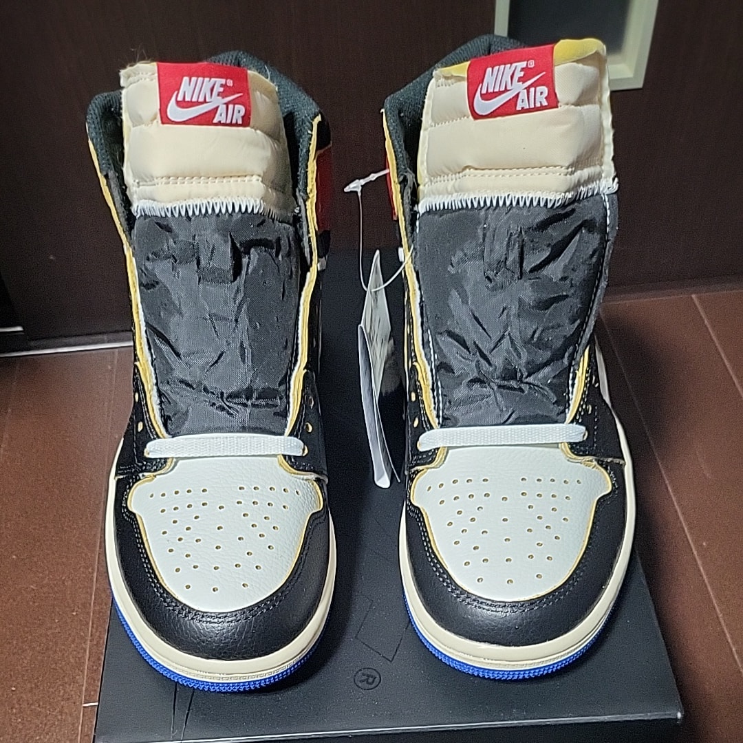 fragment design × UNION × Nike Air Jordan 1 High OG "Black/Varsity Red"