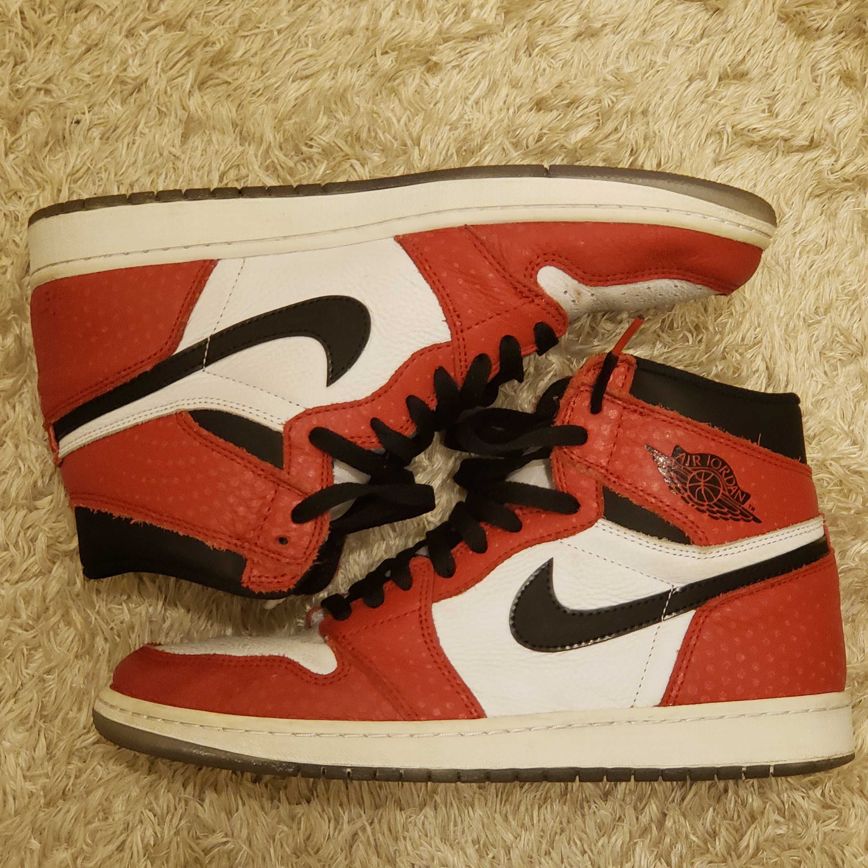 Spiderman × Nike Air Jordan 1 Origin Story "Gym Red/White/Photo Blue/Black"