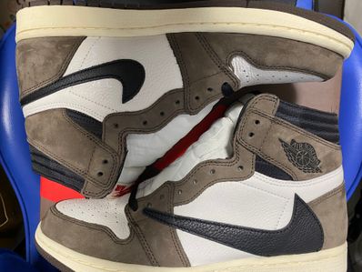 Travis Scott × Nike Air Jordan 1 Retro High OG TS SP "Sail/Dark Mocha"