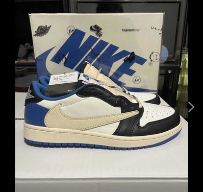Travis Scott × fragment design × Nike Air Jordan 1 Low OG SP "Military Blue"
