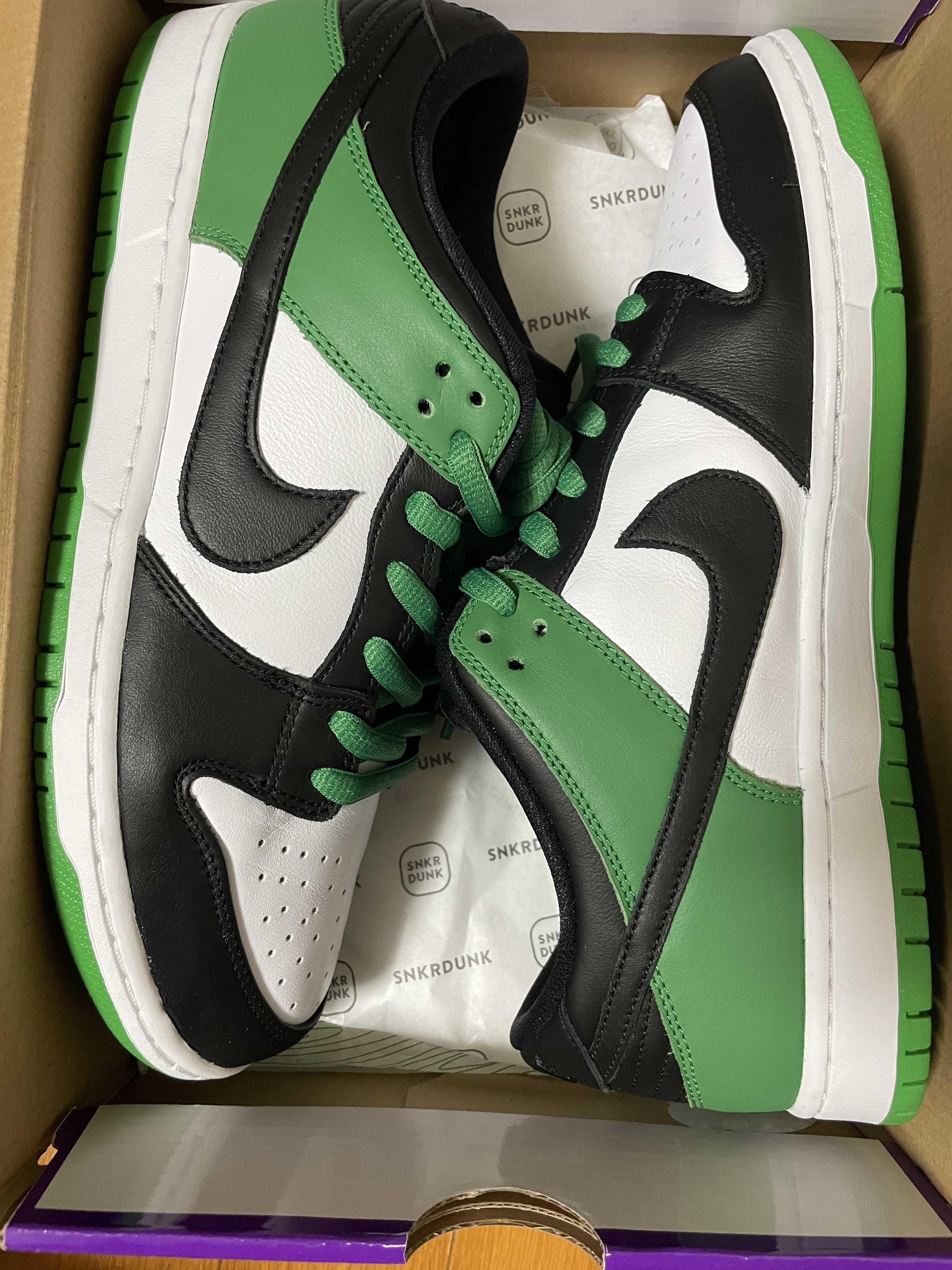 Nike SB Dunk Low Pro "Black and Classic Green"
