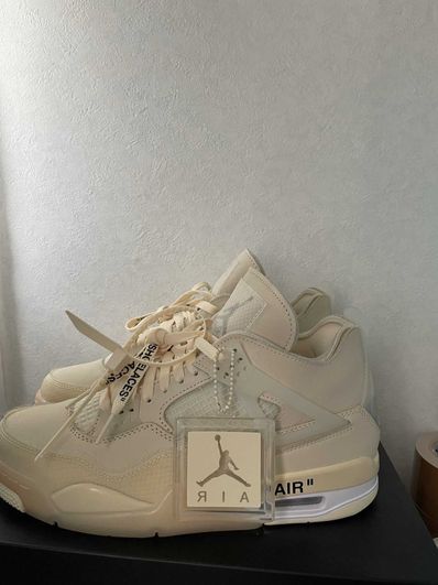 Off-White × Nike Women's Air Jordan 4 SP "Sail"