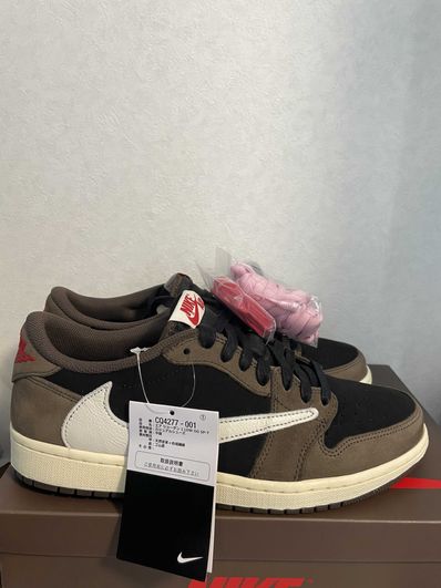 Travis Scott × Nike Air Jordan 1 Low OG SP-T "Black/Dark Mocha"