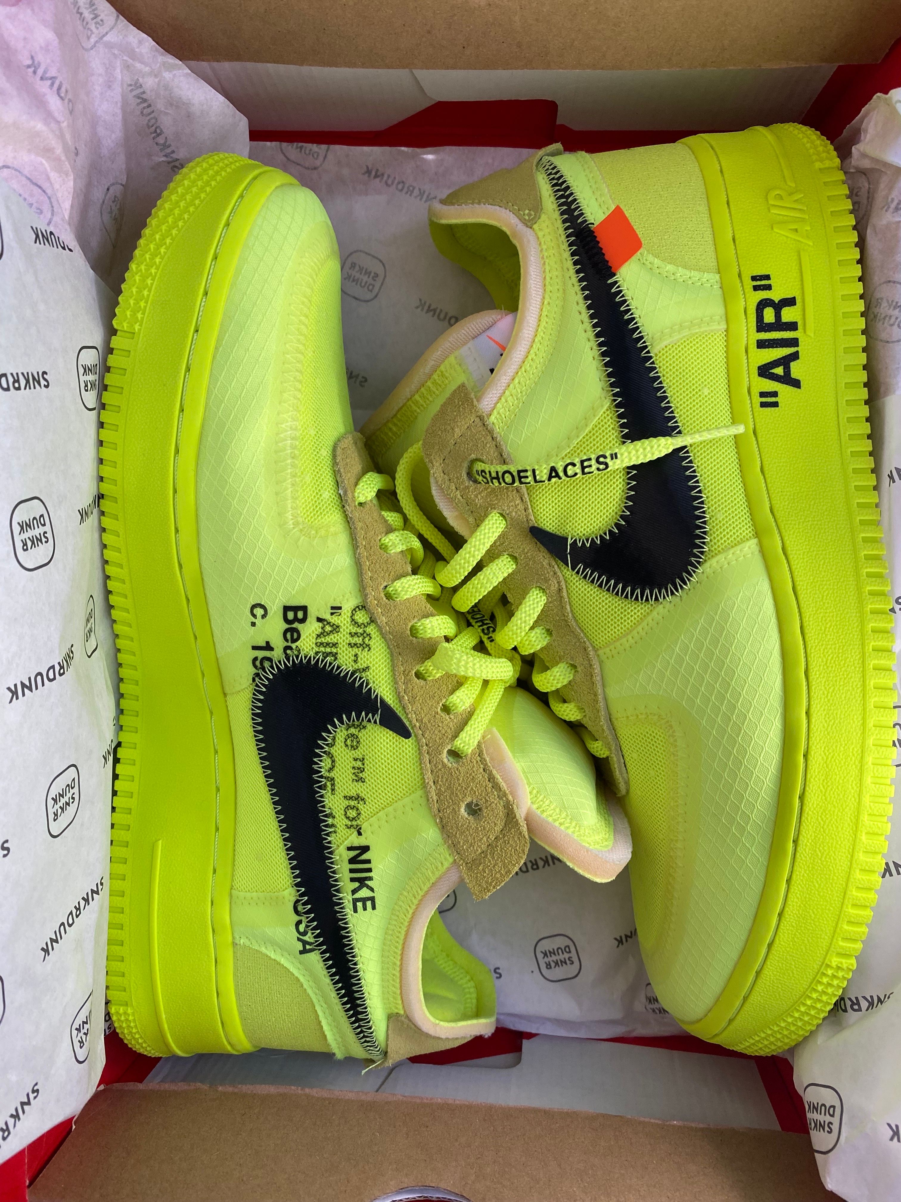 Off-White × Nike Air Force 1 Low "Volt"