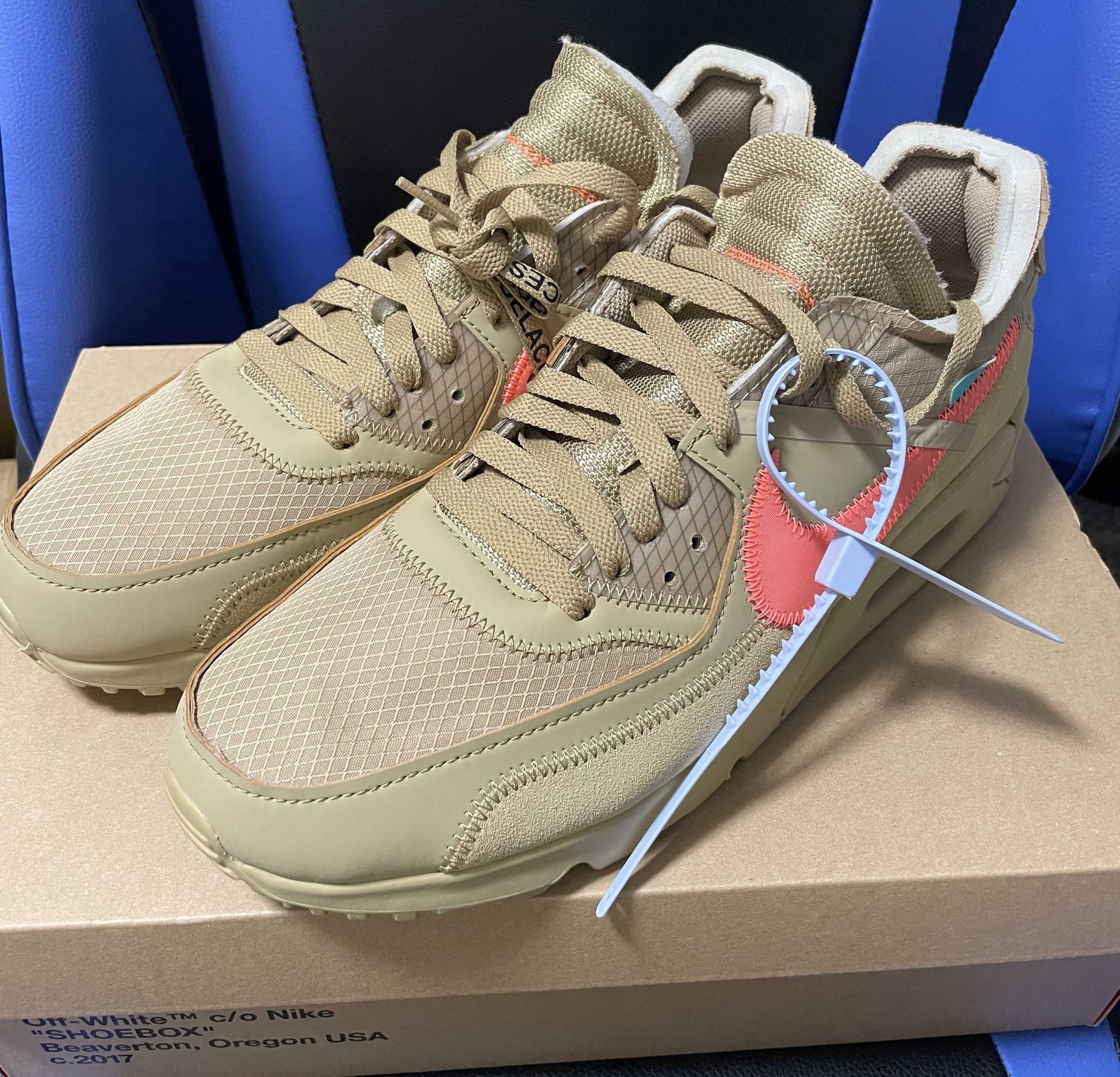 Off-White × Nike Air Max 90 "Desert Ore"