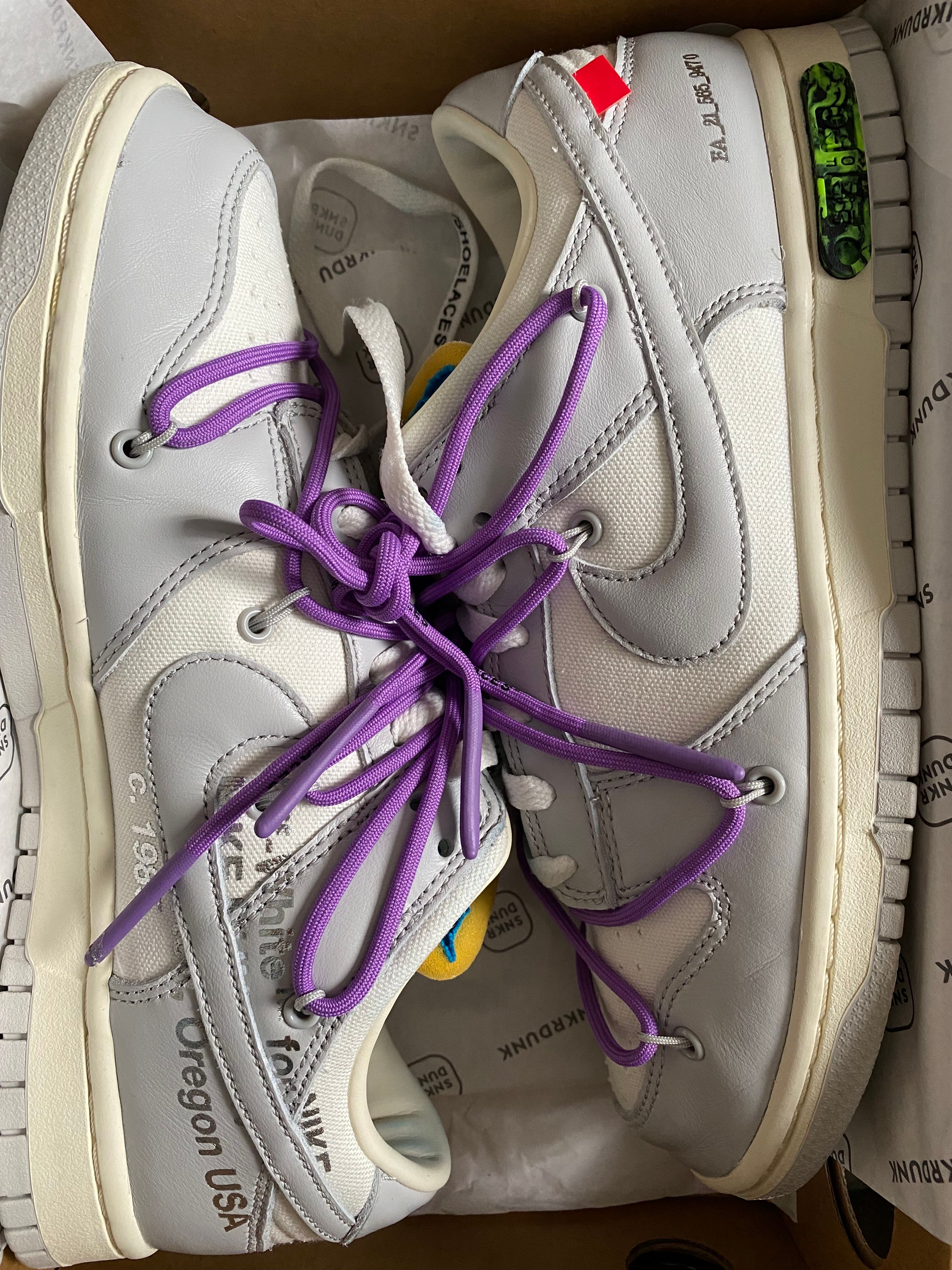 Off-White × Nike Dunk Low "Sail/Neutral Gray"