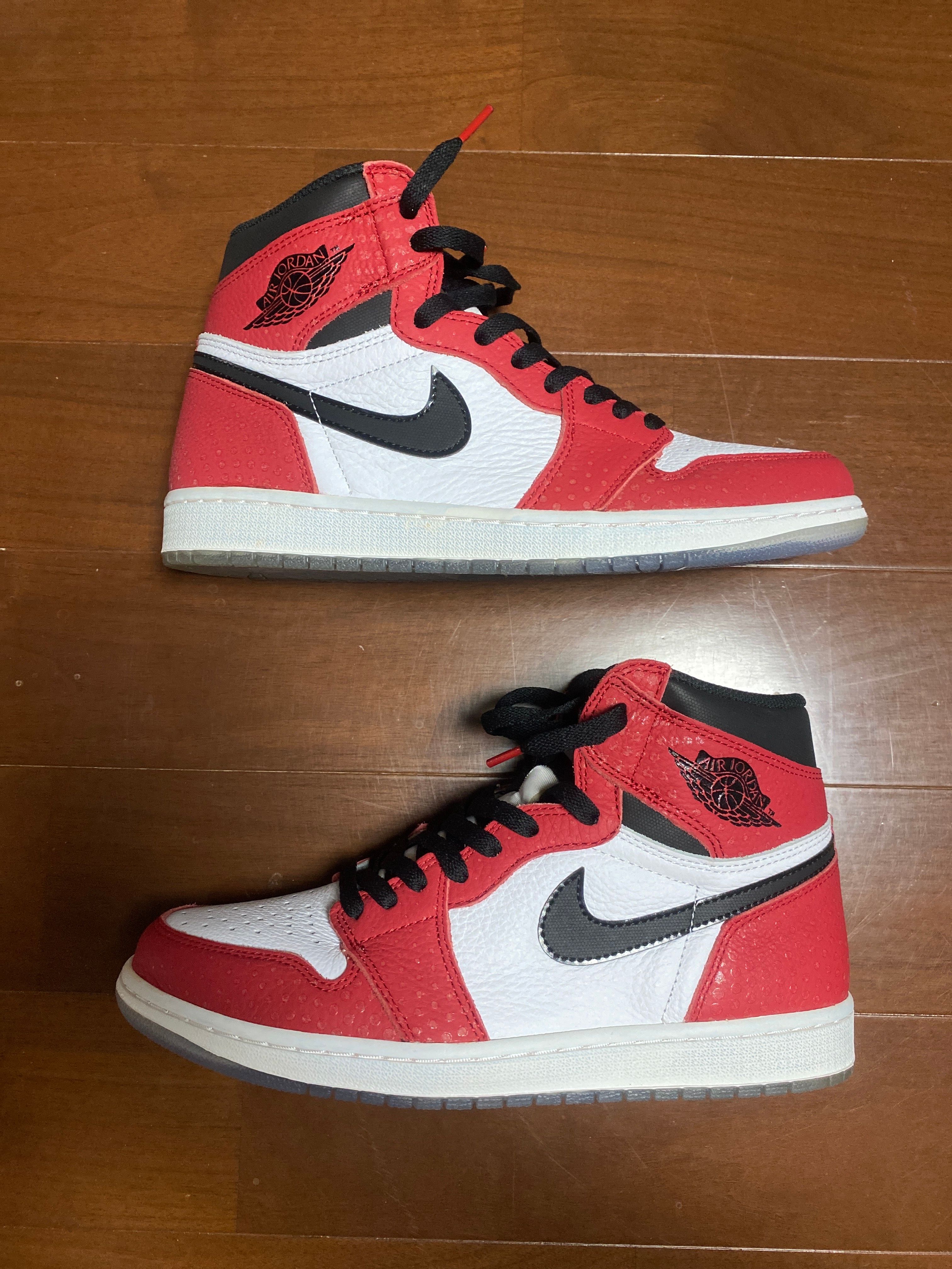 Spiderman × Nike Air Jordan 1 Origin Story "Gym Red/White/Photo Blue/Black"